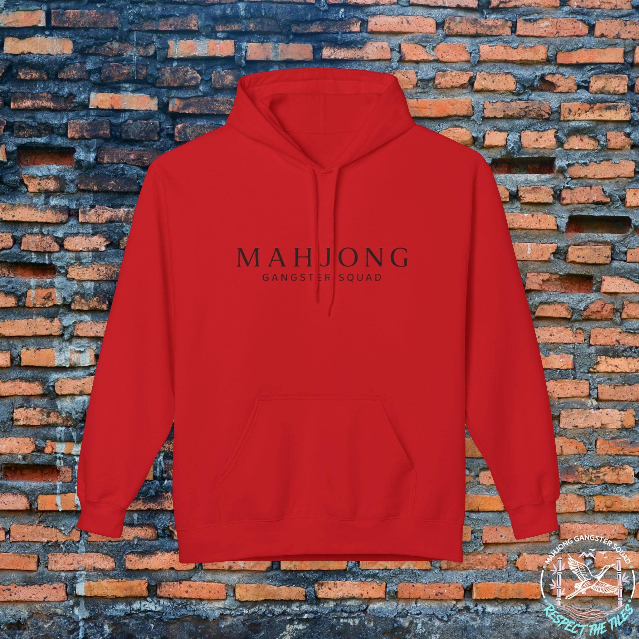 Mahjong Gangster Squad Hoodie — Elegant Logo