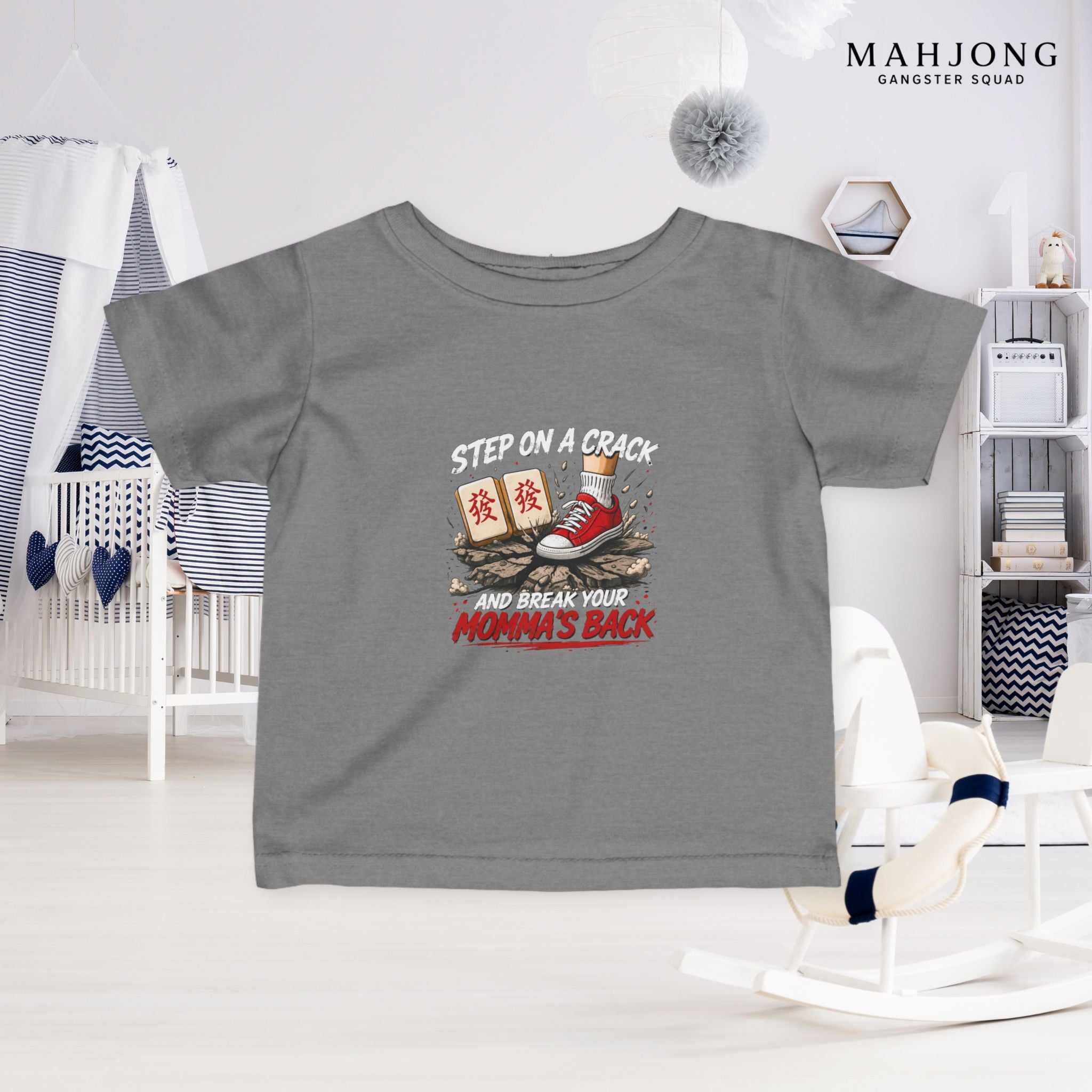 Mahjong Gangster Squad — ''Step on a Crack" Infant Tee