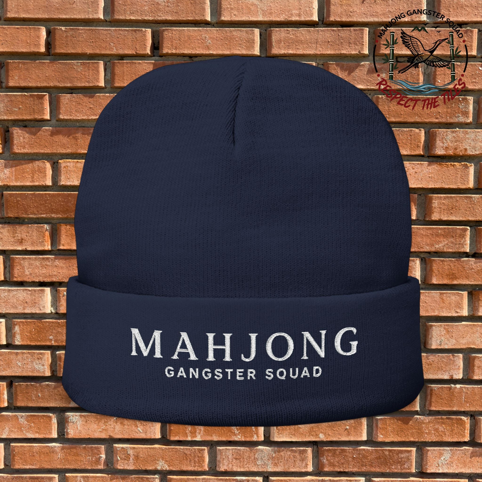 Mahjong Gangster Squad — "Elegant" Embroidered Beanie