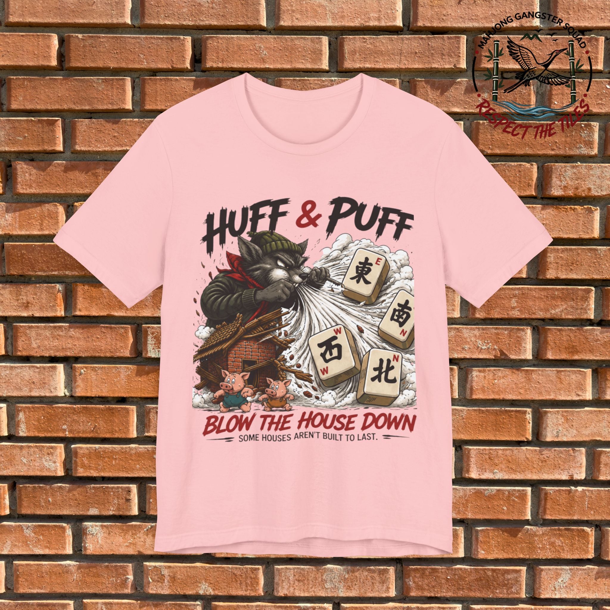 Mahjong Gangster Squad - "Blow the House Down" Graphic Tee