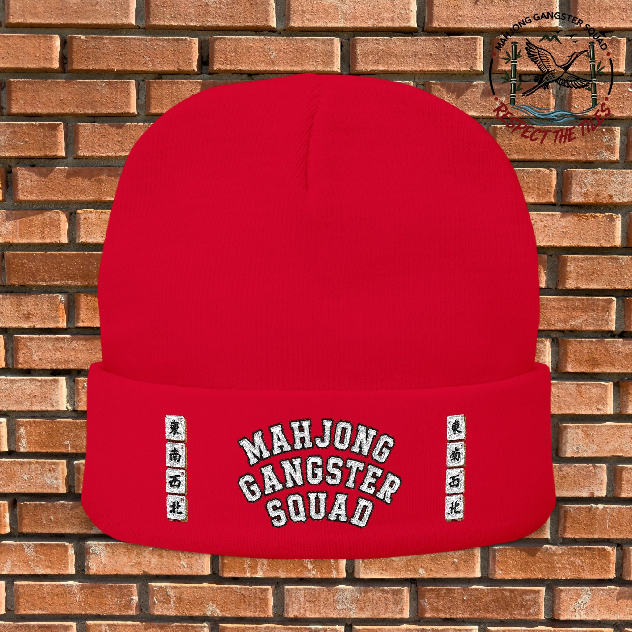 Mahjong Gangster Squad — "MGS w/Winds" Embroidered Beanie