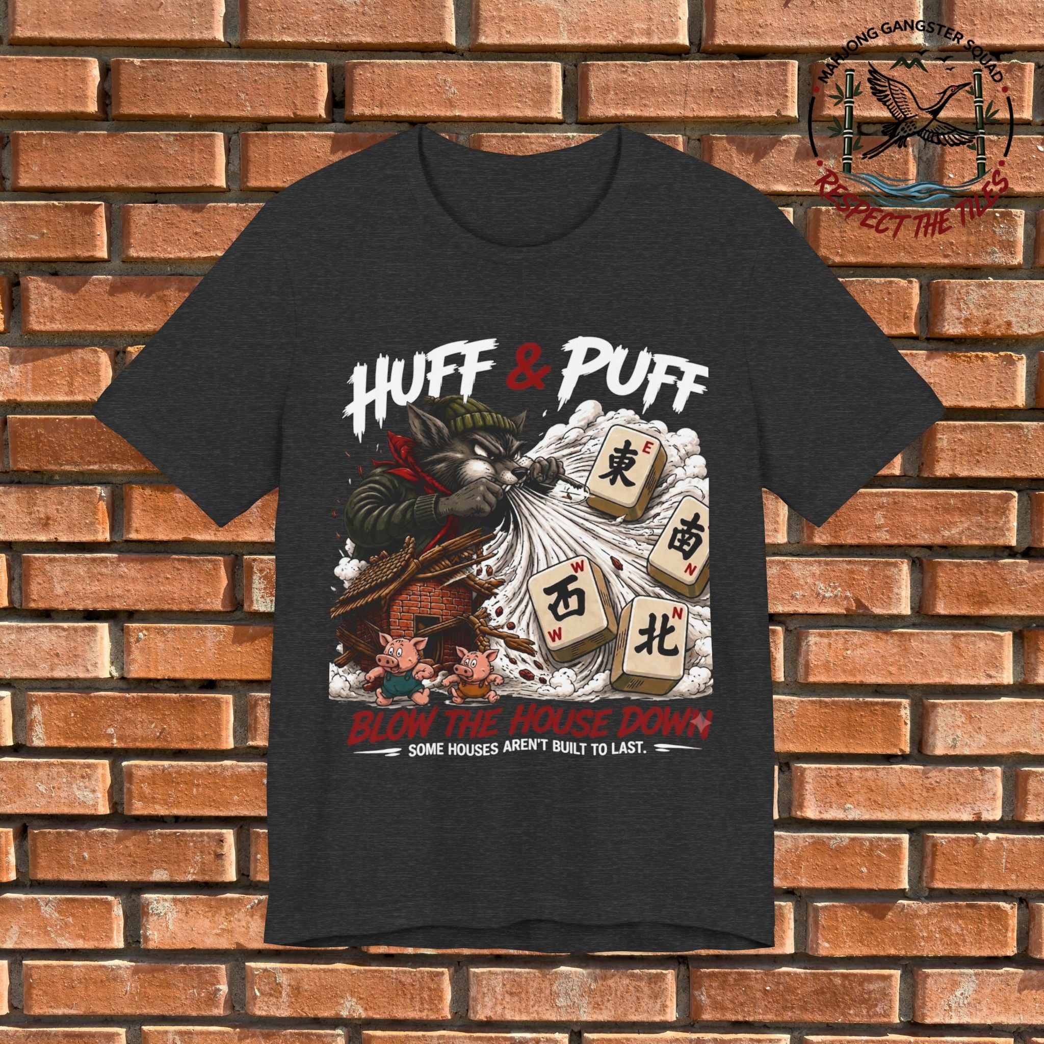 Mahjong Gangster Squad - "Blow the House Down" Graphic Tee