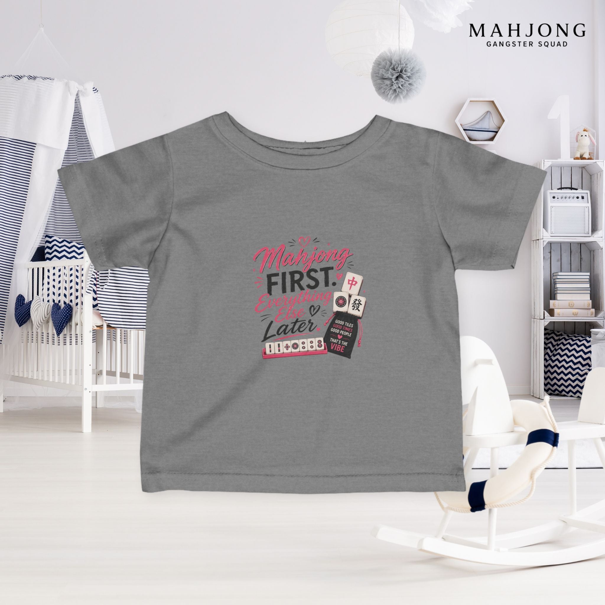 Mahjong Gangster Squad — ''Mahjong First" Infant Tee