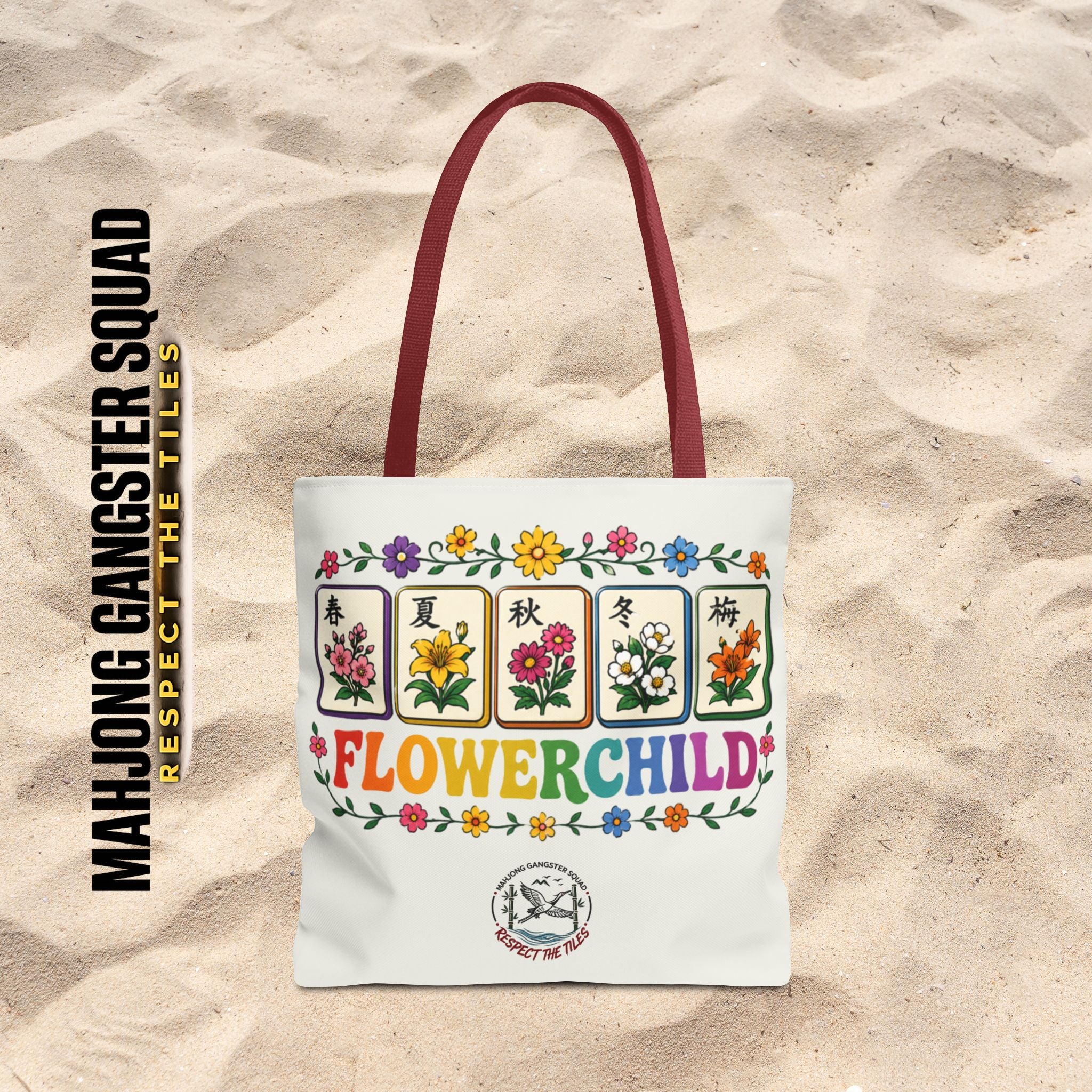 MahJong Gangster Squad - "Flower Child" Tote Bag