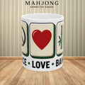 Mahjong Gangster Squad – "Peace, Love, Bamboo" Ceramic Coffee Cup