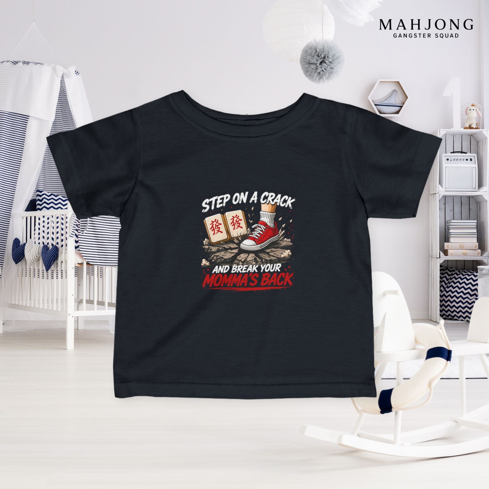 Mahjong Gangster Squad — ''Step on a Crack" Infant Tee