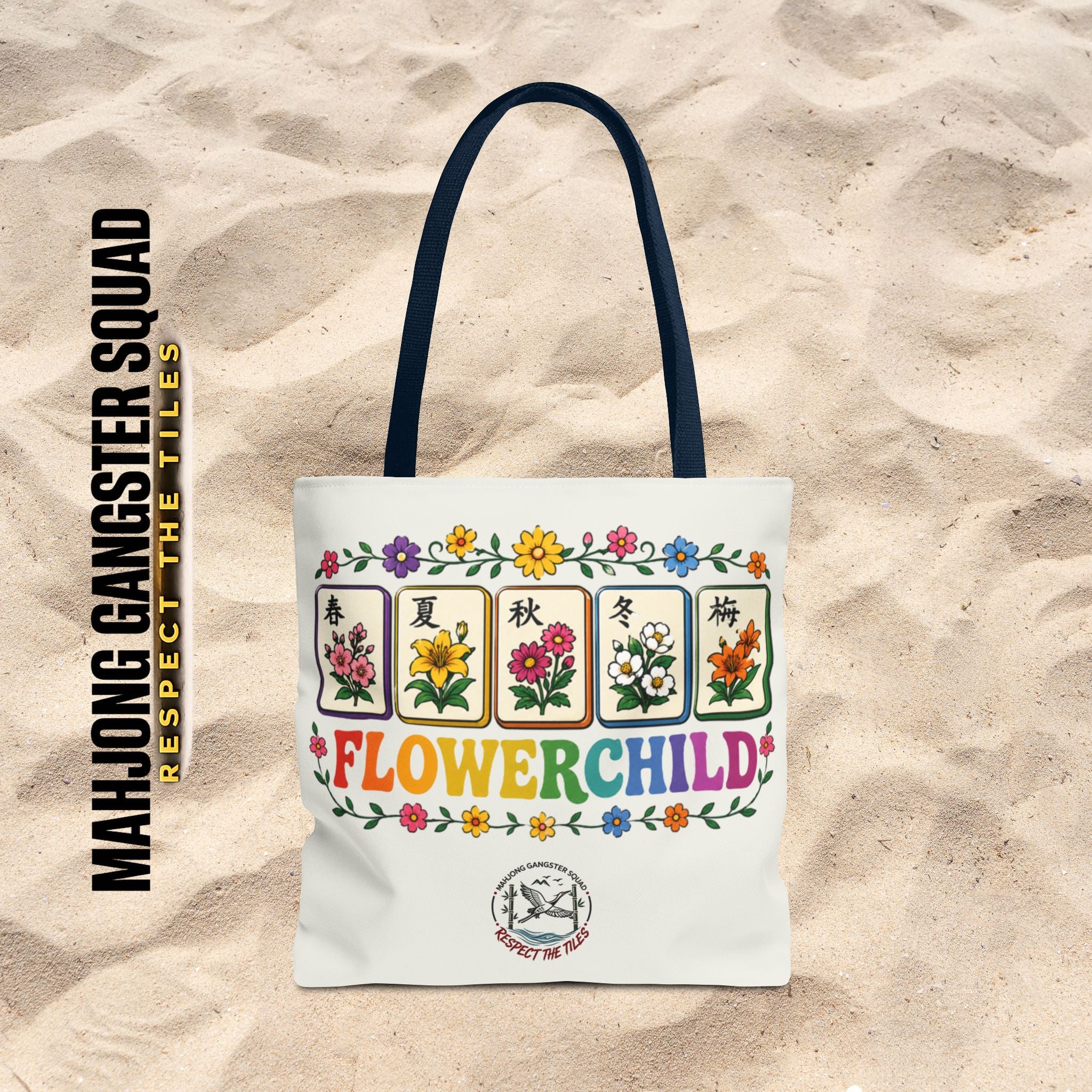 MahJong Gangster Squad - "Flower Child" Tote Bag