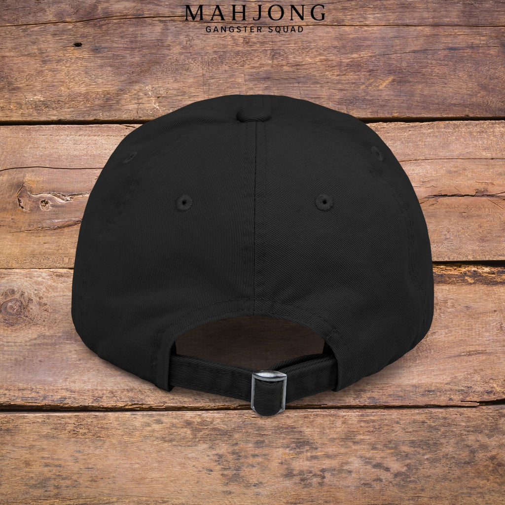 Mahjong 'Respect the Tiles' Distressed Cap — Edgy Player Hat