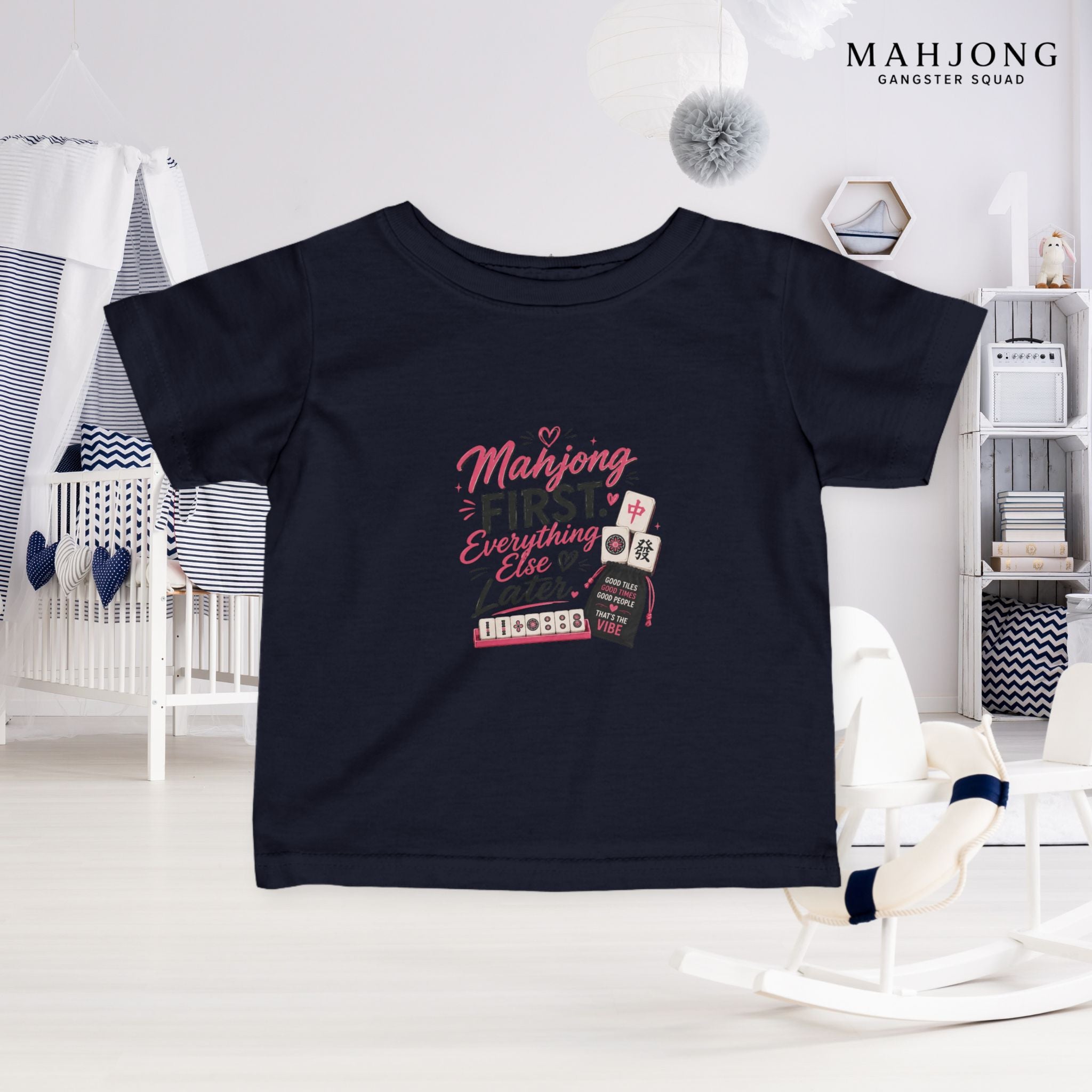 Mahjong Gangster Squad — ''Mahjong First" Infant Tee