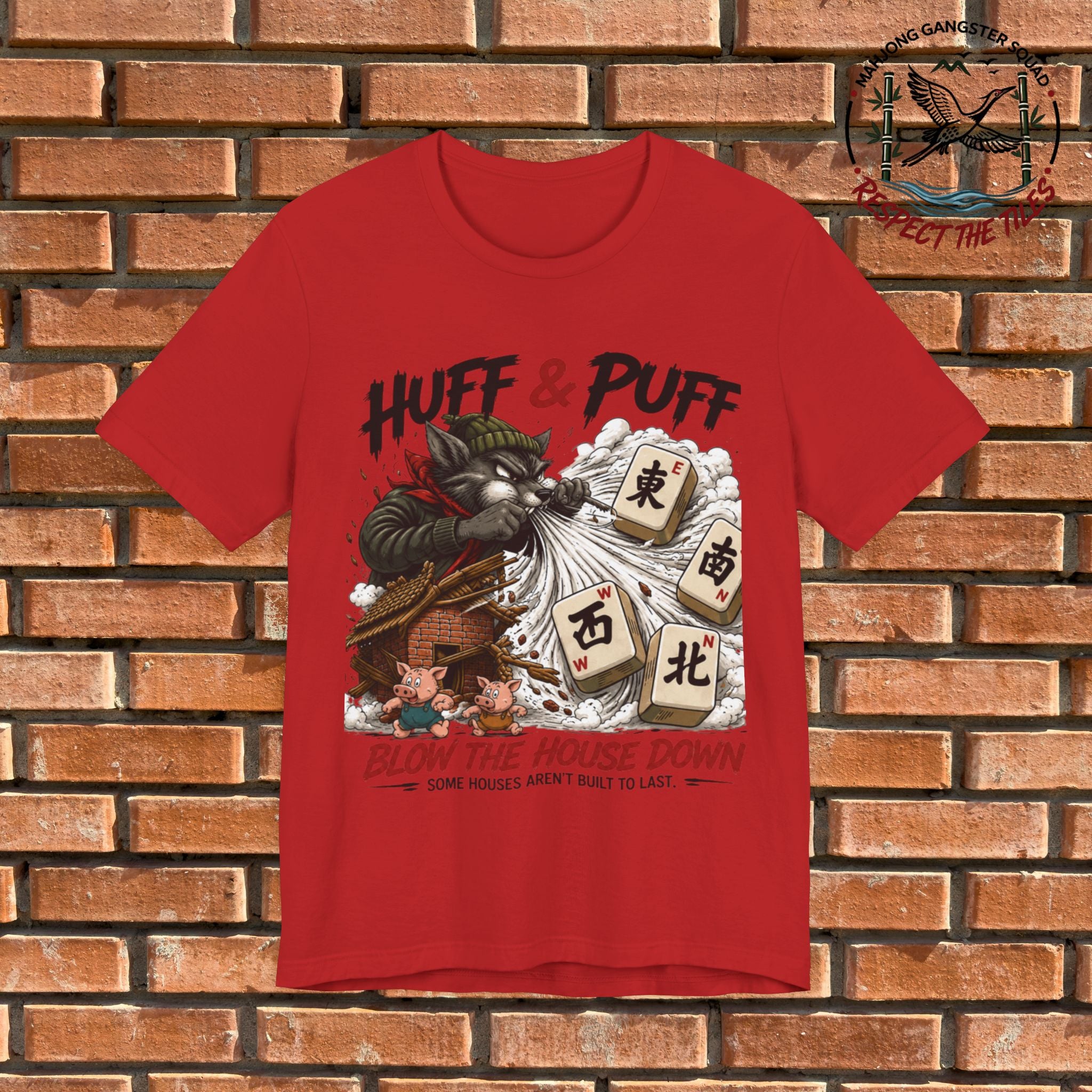 Mahjong Gangster Squad - "Blow the House Down" Graphic Tee