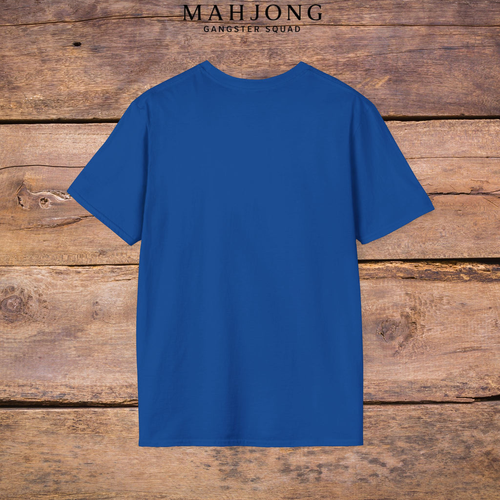 Mahjong Gangster Squad T-Shirt — "Respect the Tiles: Crane" Casual Tee