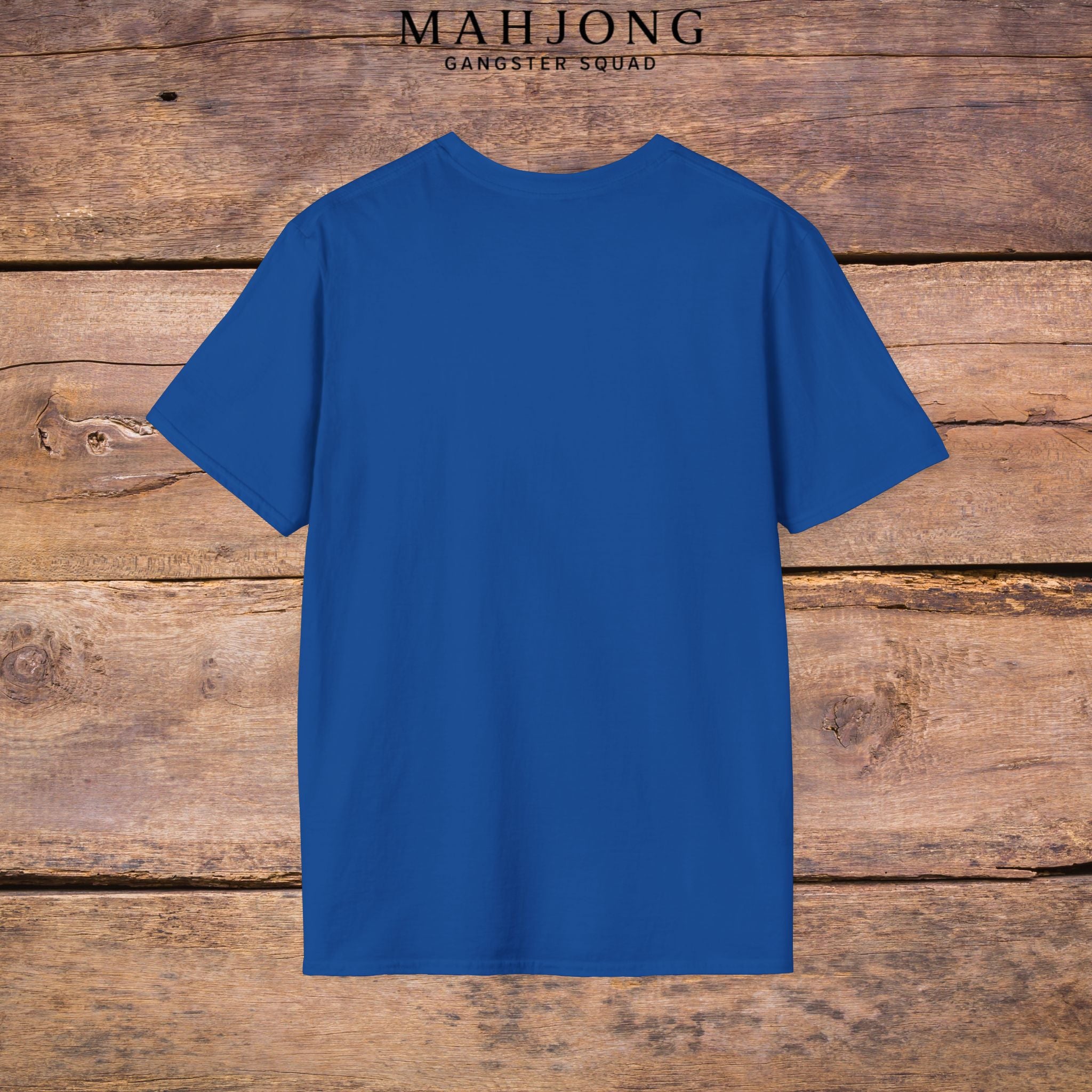 Mahjong Gangster Squad T-Shirt — "Respect the Tiles: Crane" Casual Tee