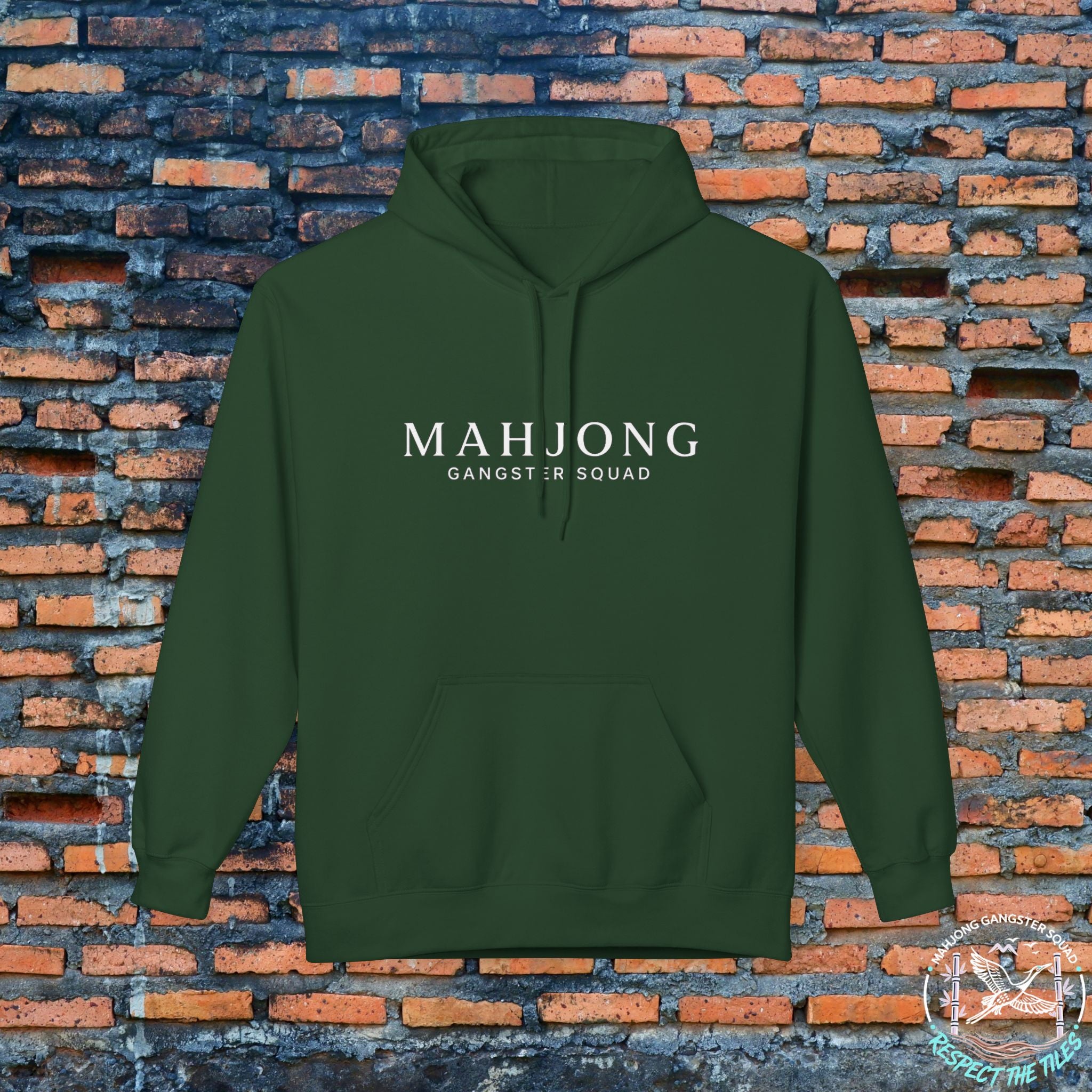 Mahjong Gangster Squad Hoodie — Elegant Logo
