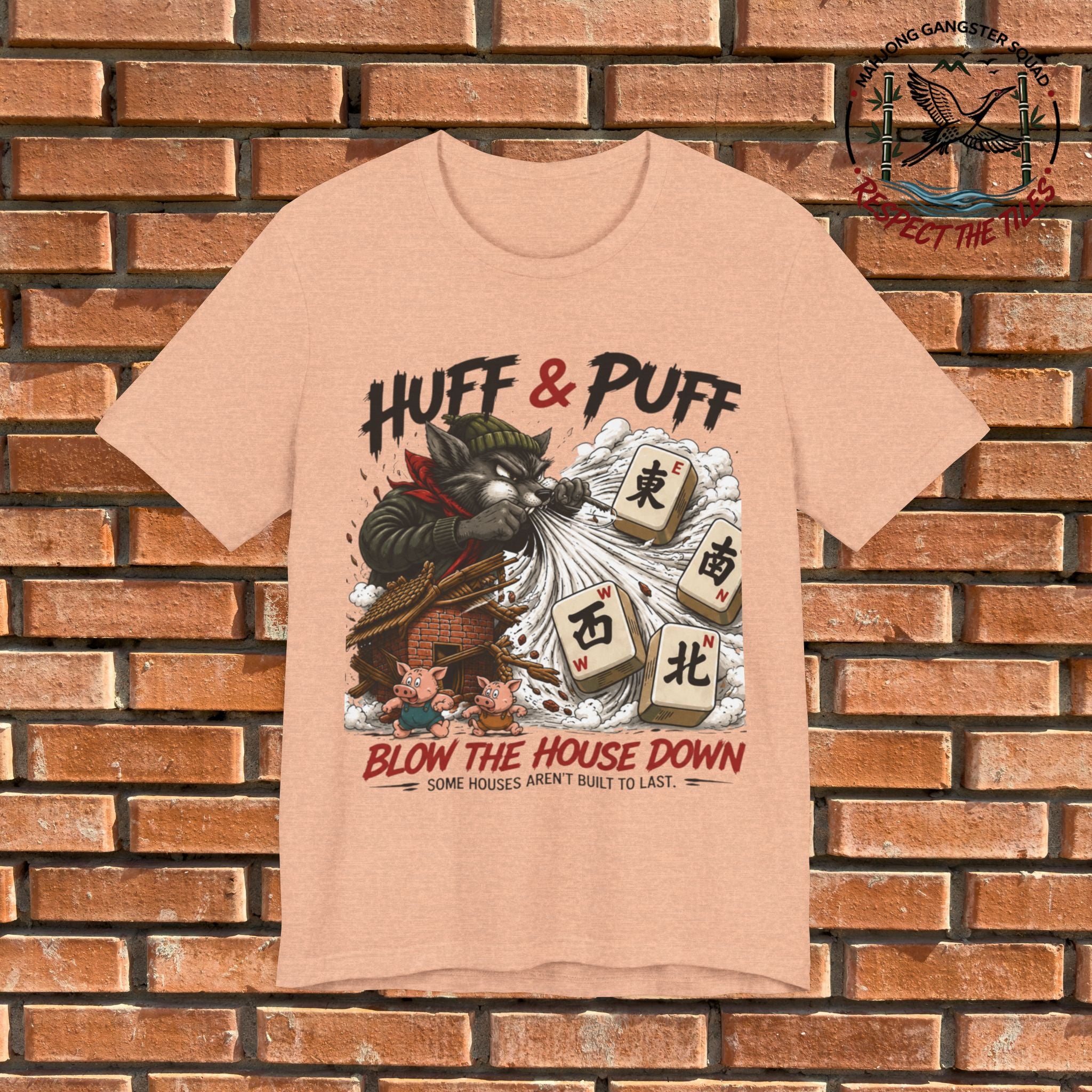 Mahjong Gangster Squad - "Blow the House Down" Graphic Tee