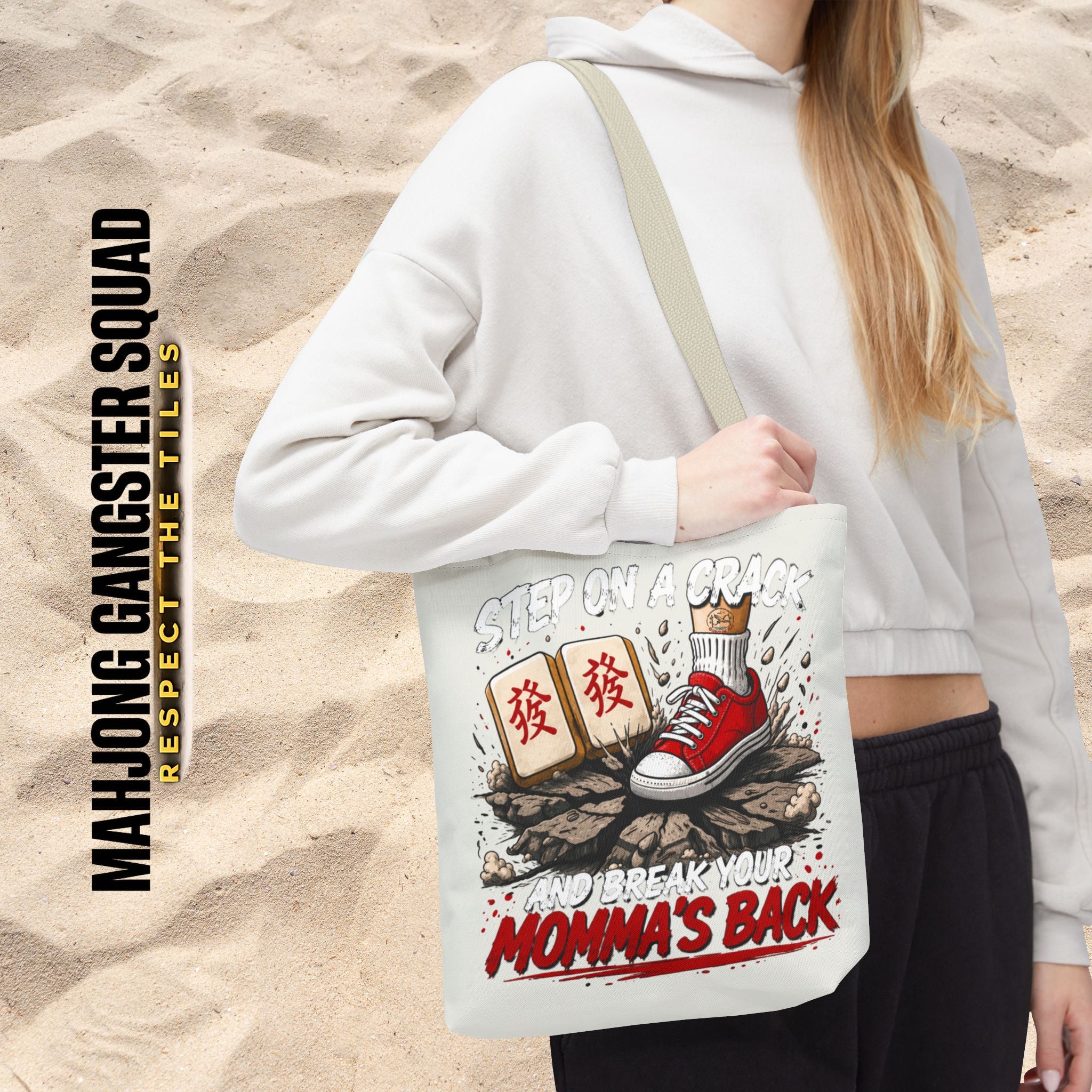 MahJong Gangster Squad - "Step on a Crack" Tote Bag