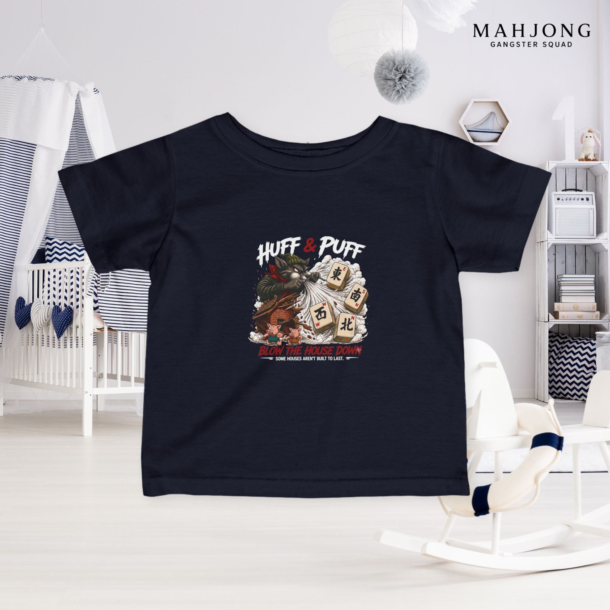 Mahjong Gangster Squad — ''Blow the House Down" Infant Tee