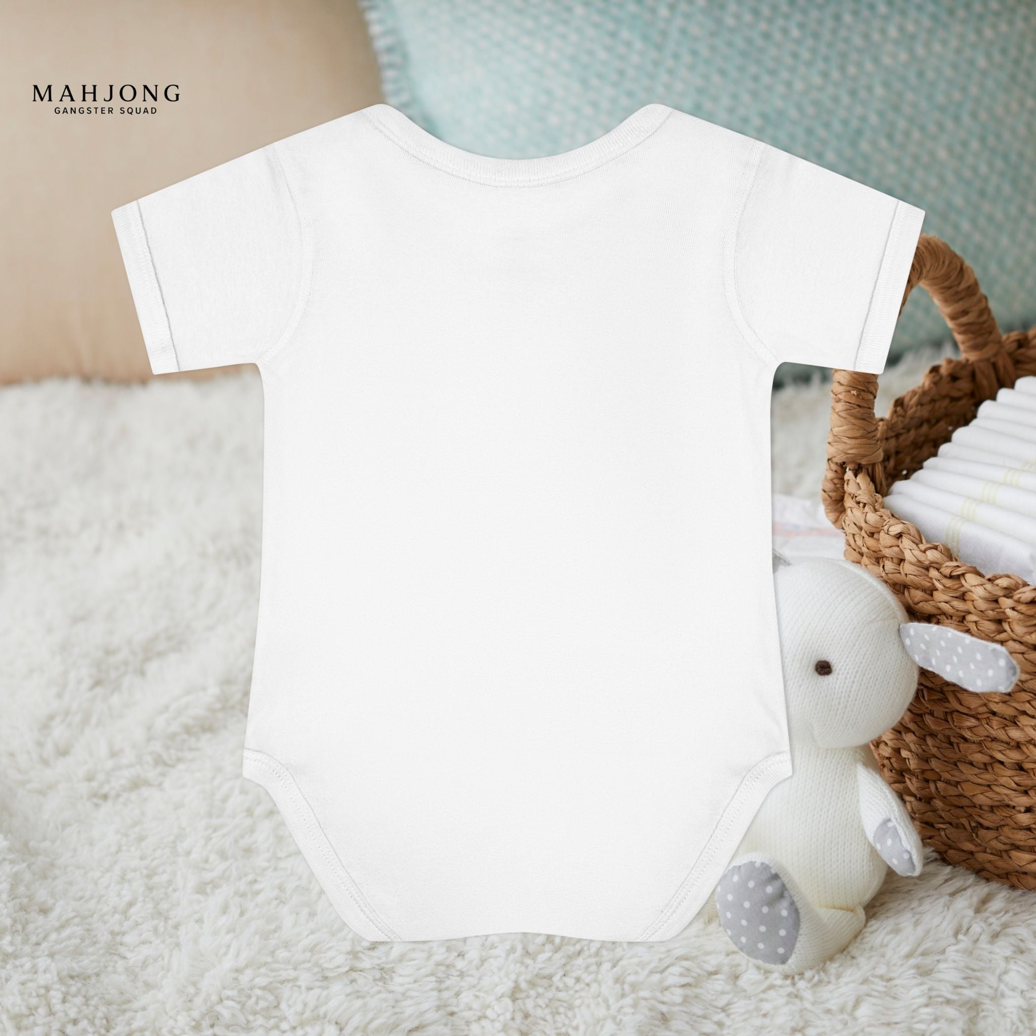 Mahjong Gangster Squad - 'Mahjong First' Baby Onesie