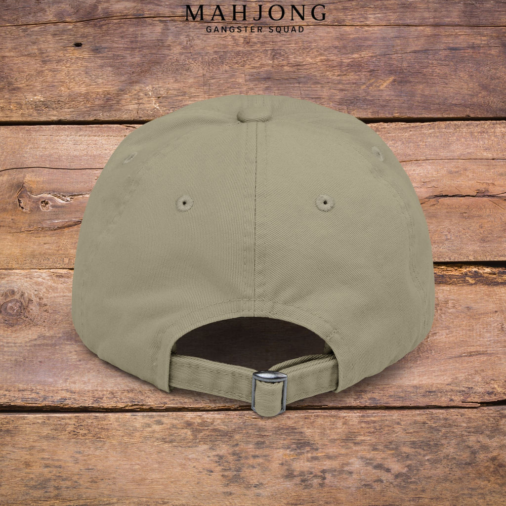 Mahjong 'Respect the Tiles' Distressed Cap — Edgy Player Hat