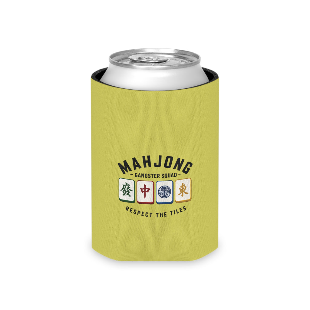 Mahjong Beach Resort Can Cooler — Respect the Tiles Cooler Sleeve