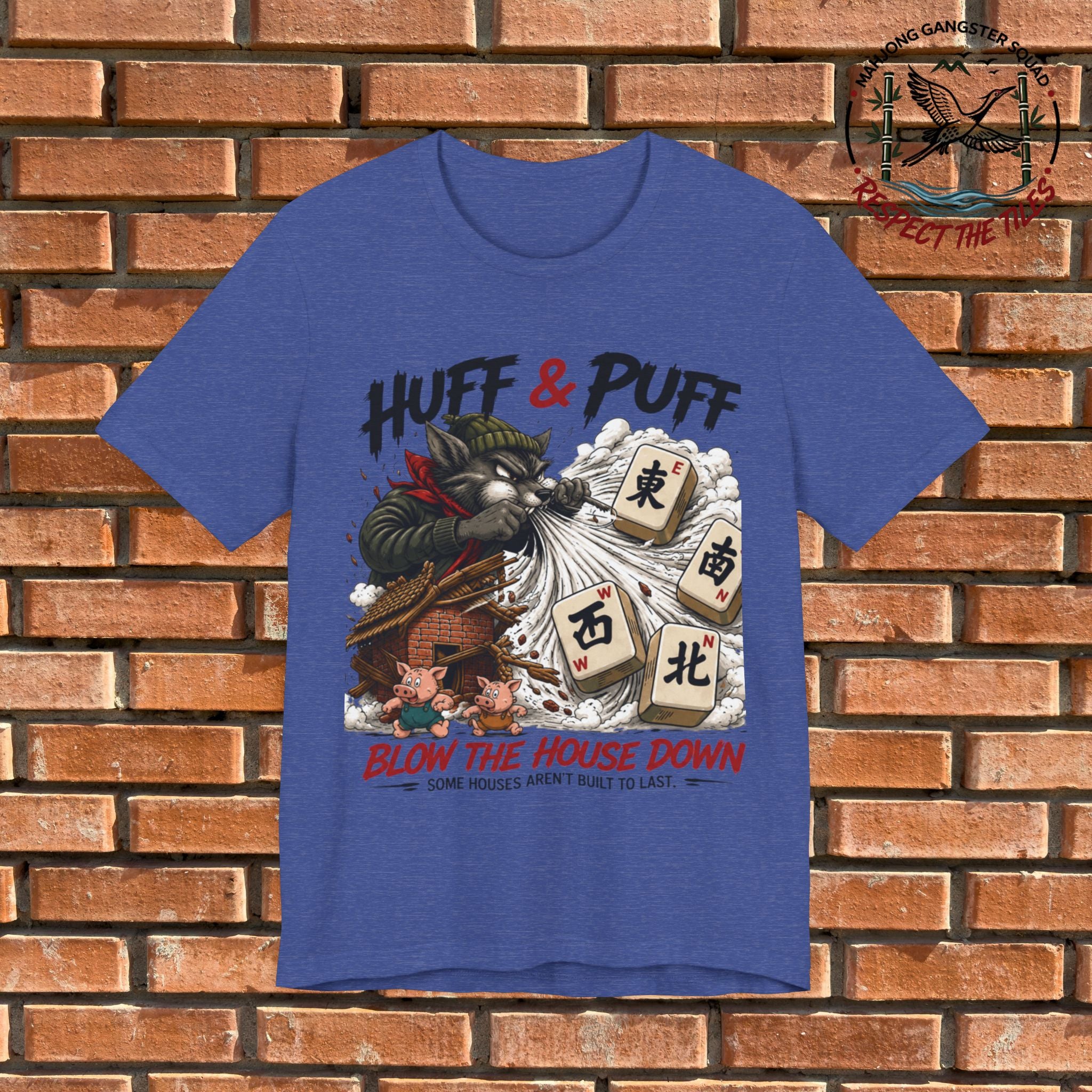 Mahjong Gangster Squad - "Blow the House Down" Graphic Tee