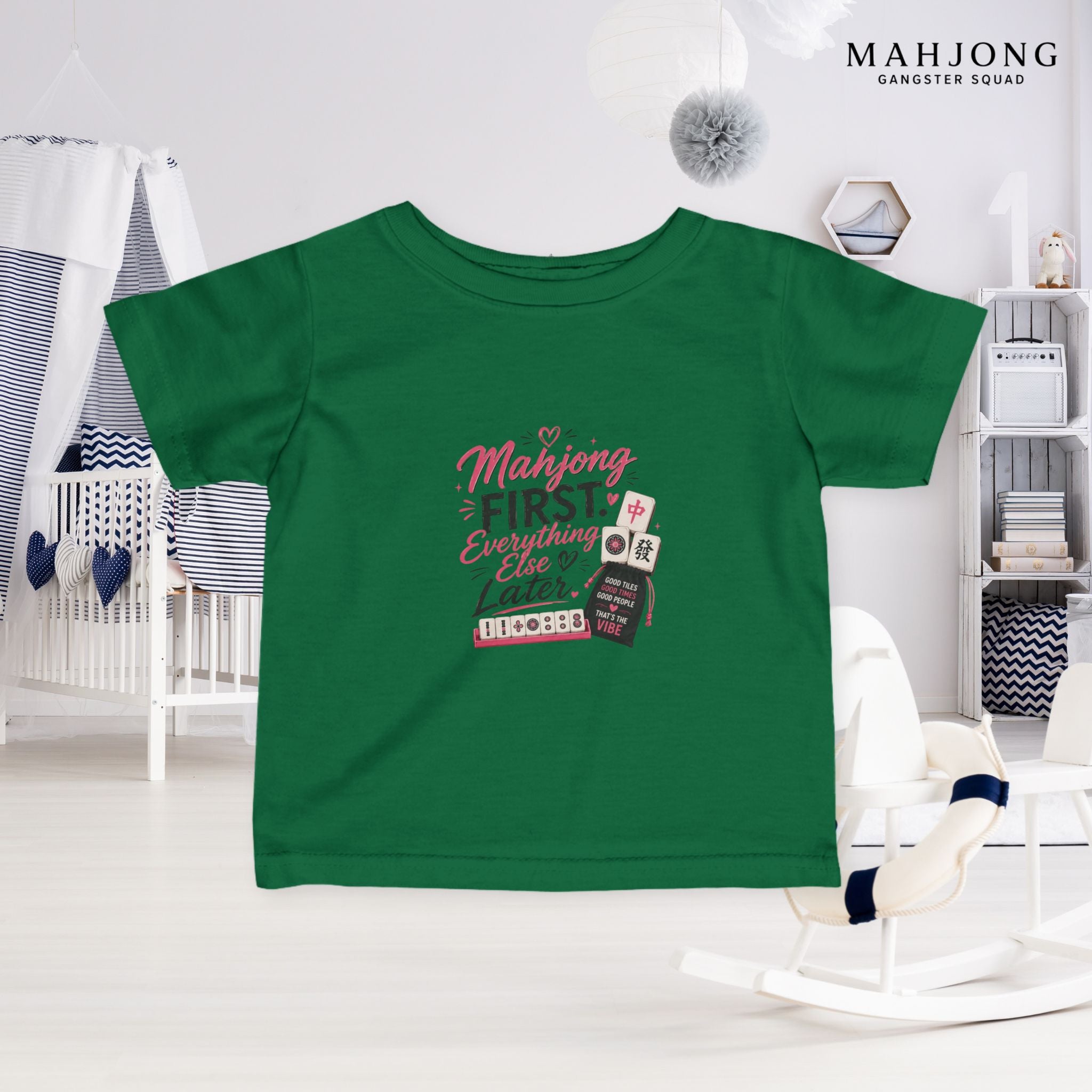 Mahjong Gangster Squad — ''Mahjong First" Infant Tee