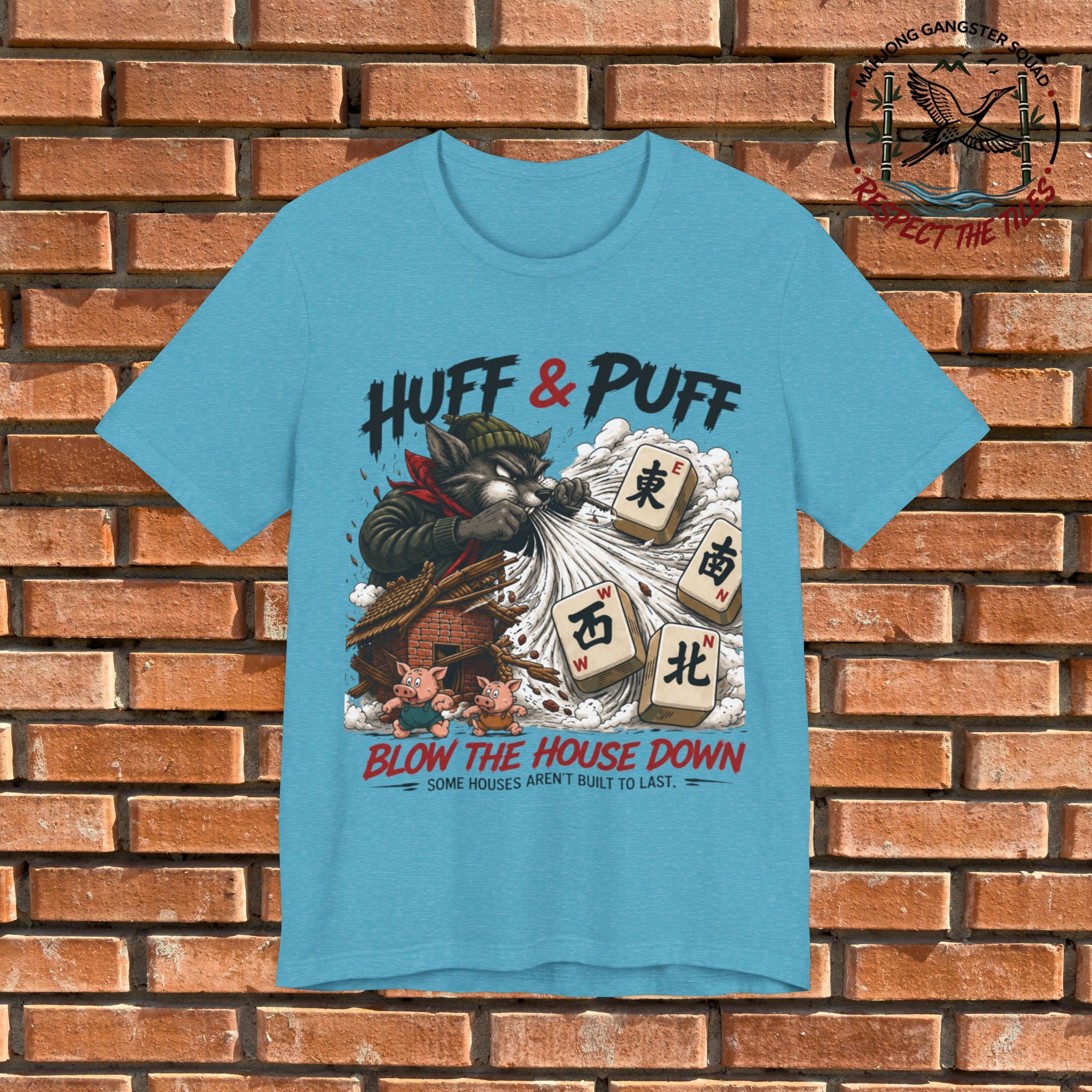 Mahjong Gangster Squad - "Blow the House Down" Graphic Tee