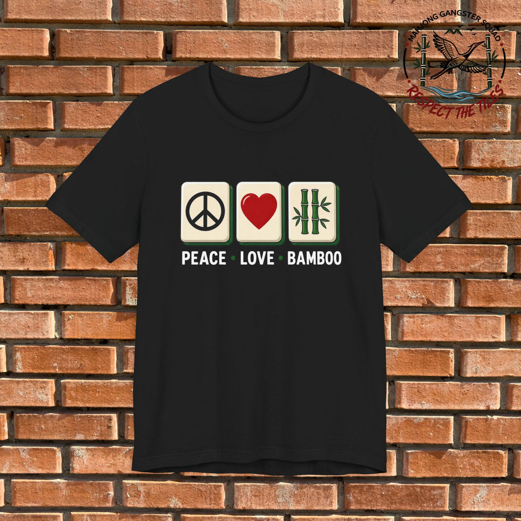 Mahjong Gangster Squad - "Peace • Love • Bamboo" Graphic Tee