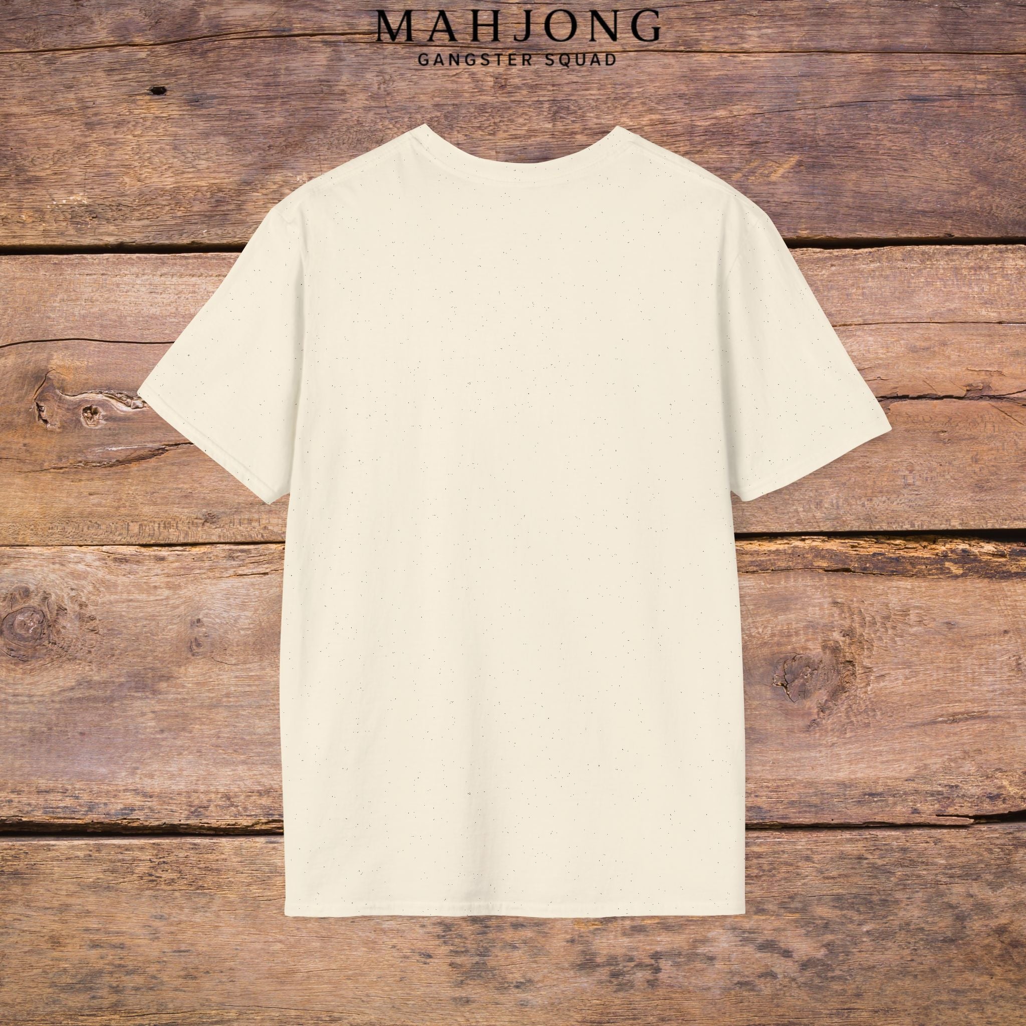 Mahjong Gangster Squad T-Shirt — "Respect the Tiles: Crane" Casual Tee