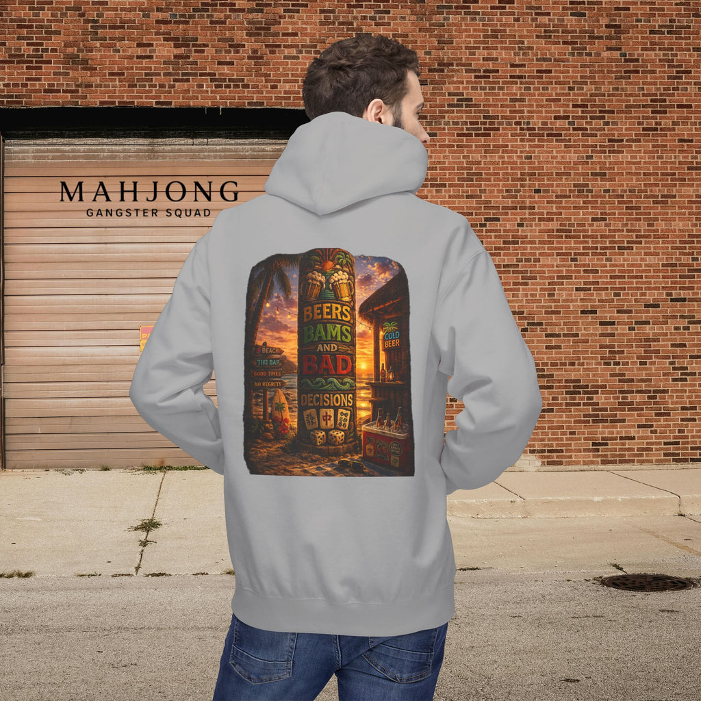 Mahjong Gangster Squad Hoodie — “Bams, Beers & Bad Decisions”