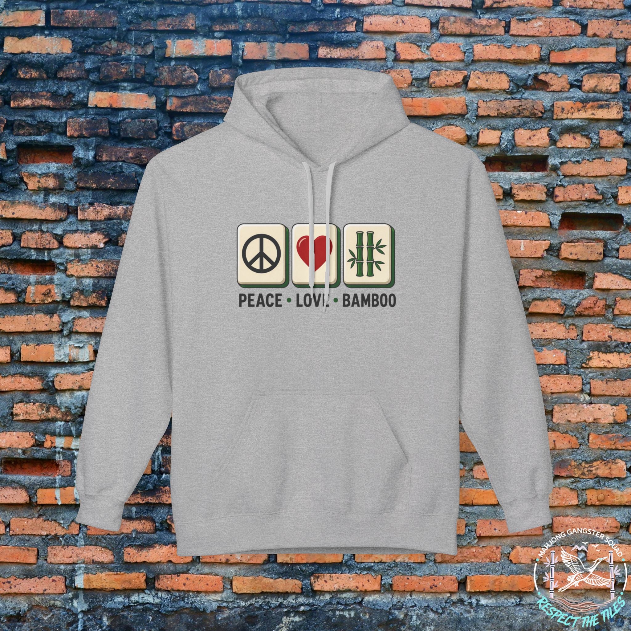 Mahjong Gangster Squad — "Peace Love Bamboo" Hoodie