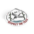 Mahjong Gangster Squad "Respect the Tiles” Round Vinyl Sticker