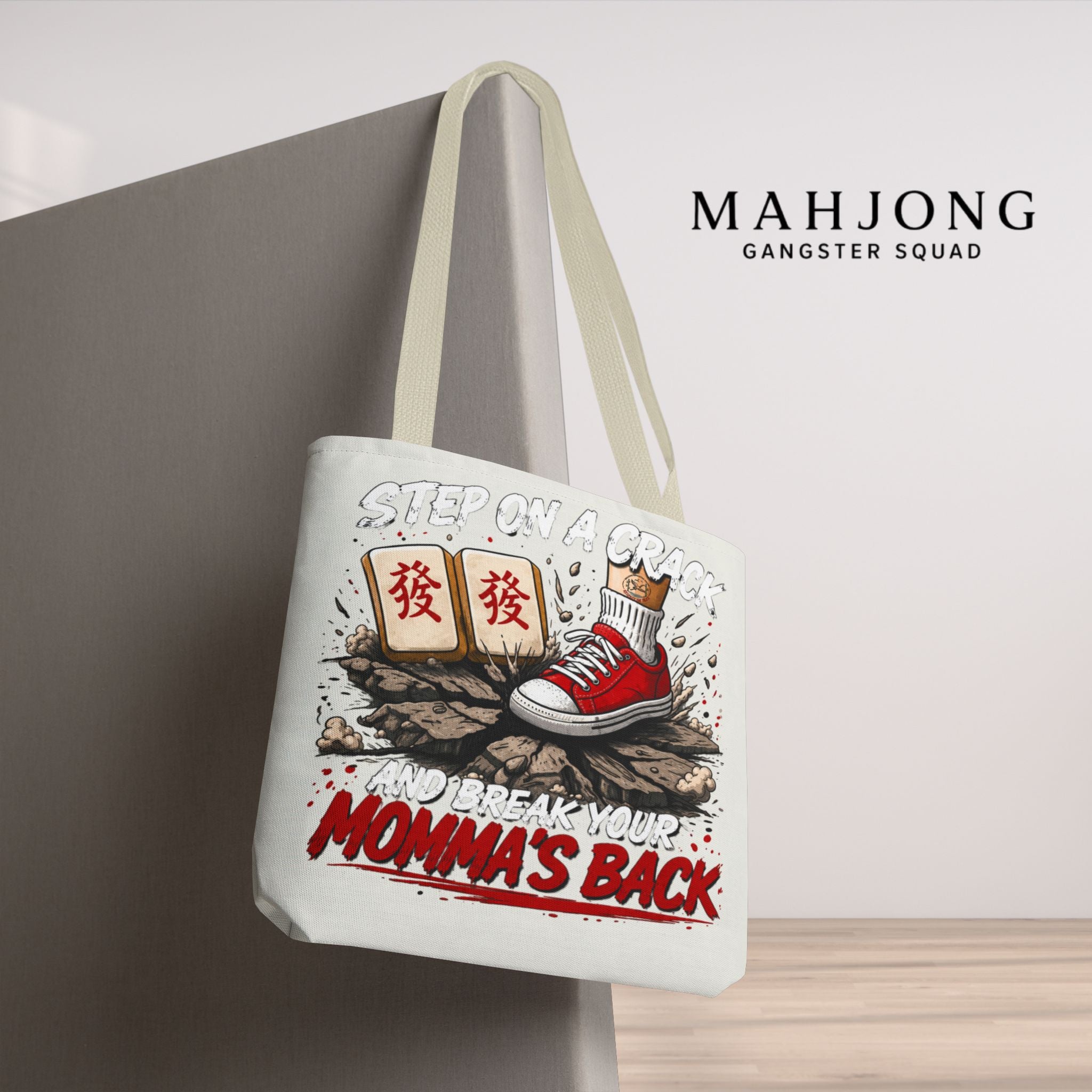 MahJong Gangster Squad - "Step on a Crack" Tote Bag