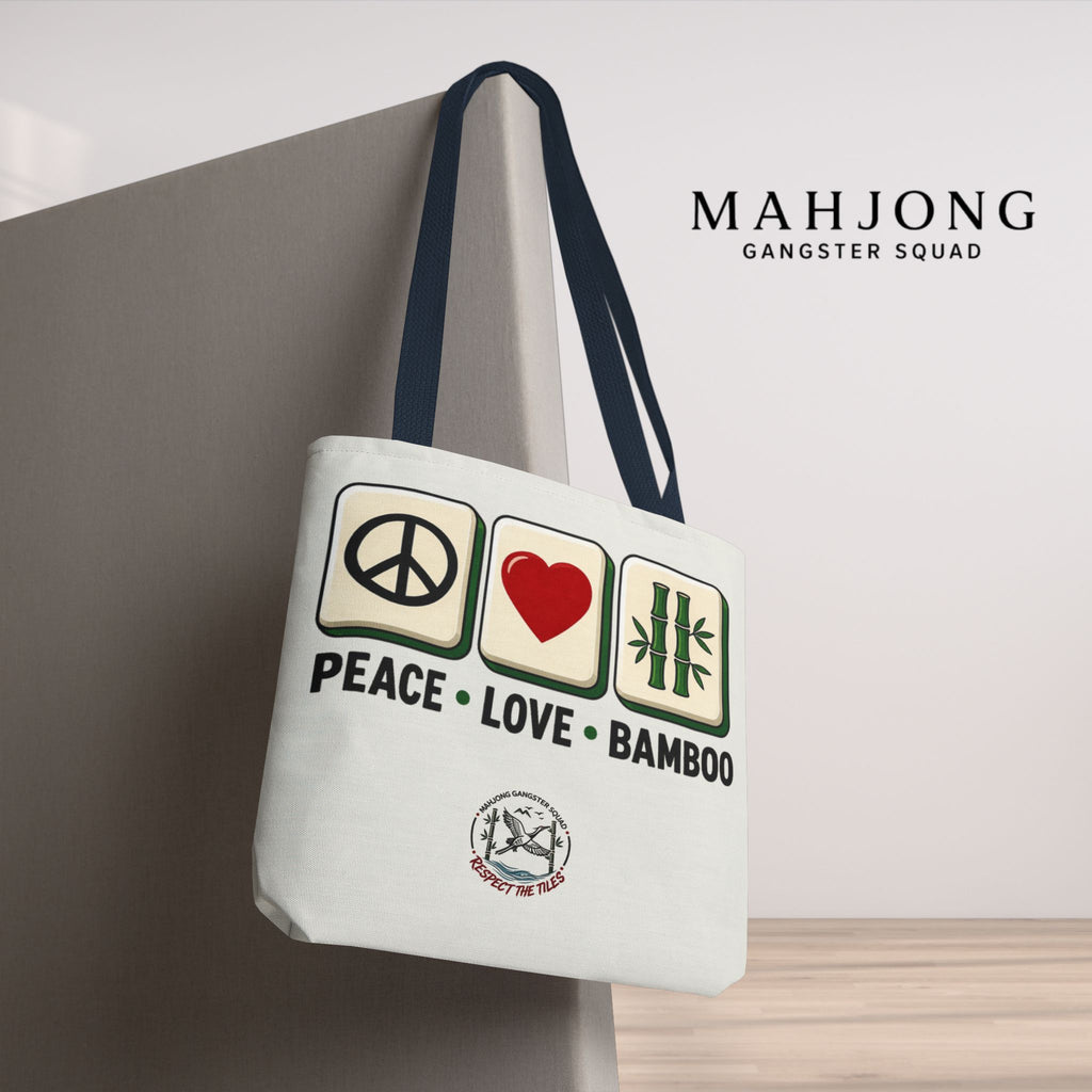 MahJong Gangster Squad - "Peace Love Bamboo" Tote Bag