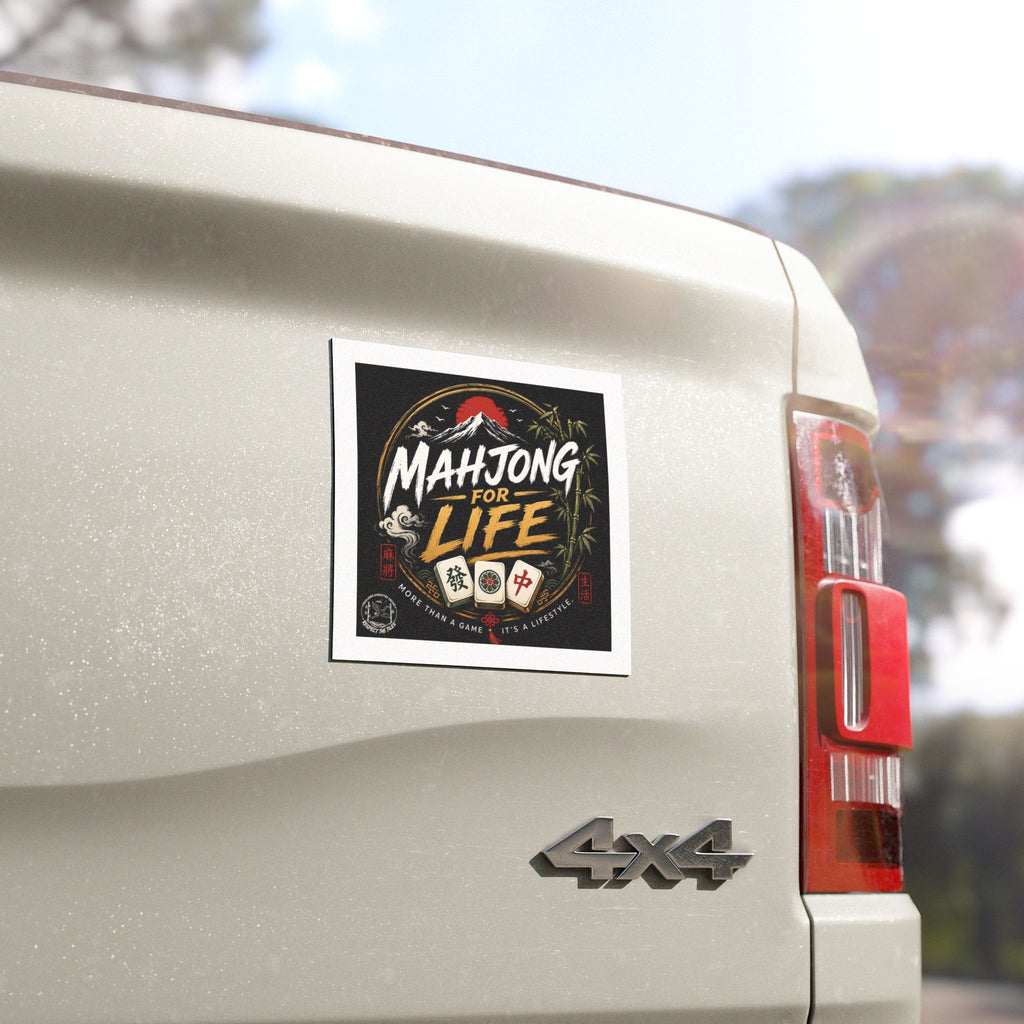 Mahjong Gangster Squad — "Mahjong for Life" Car Magnet