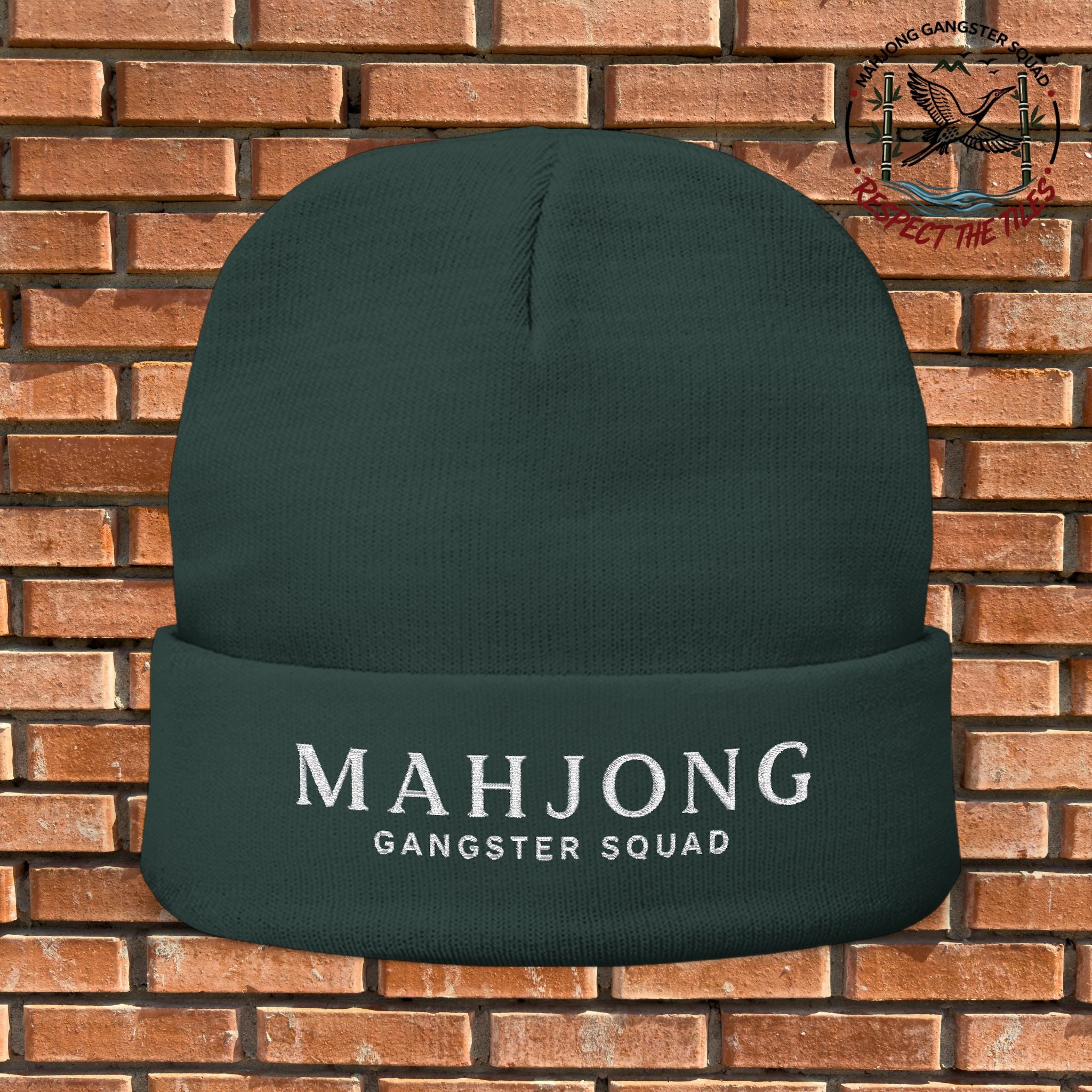 Mahjong Gangster Squad — "Elegant" Embroidered Beanie