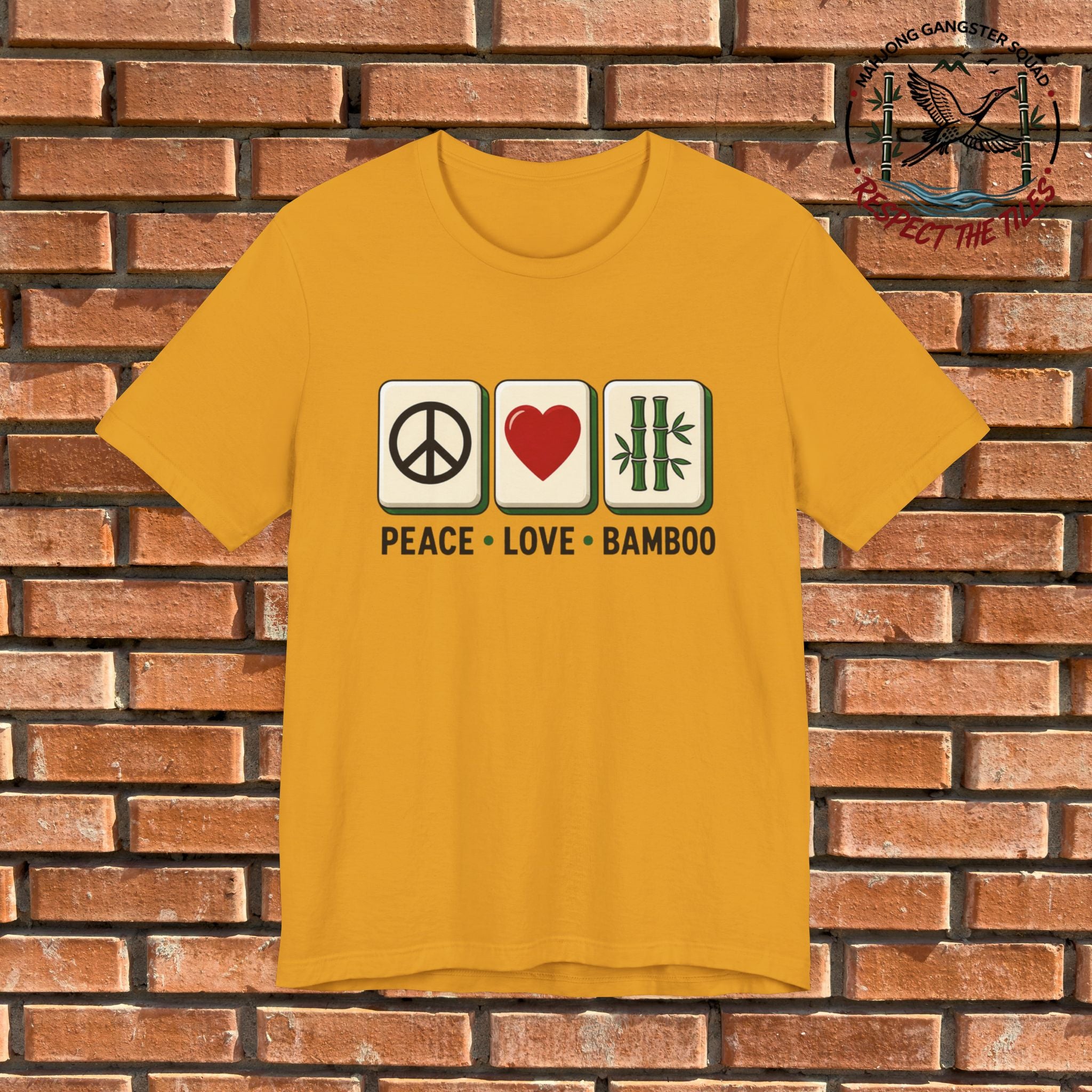 Mahjong Gangster Squad - "Peace • Love • Bamboo" Graphic Tee