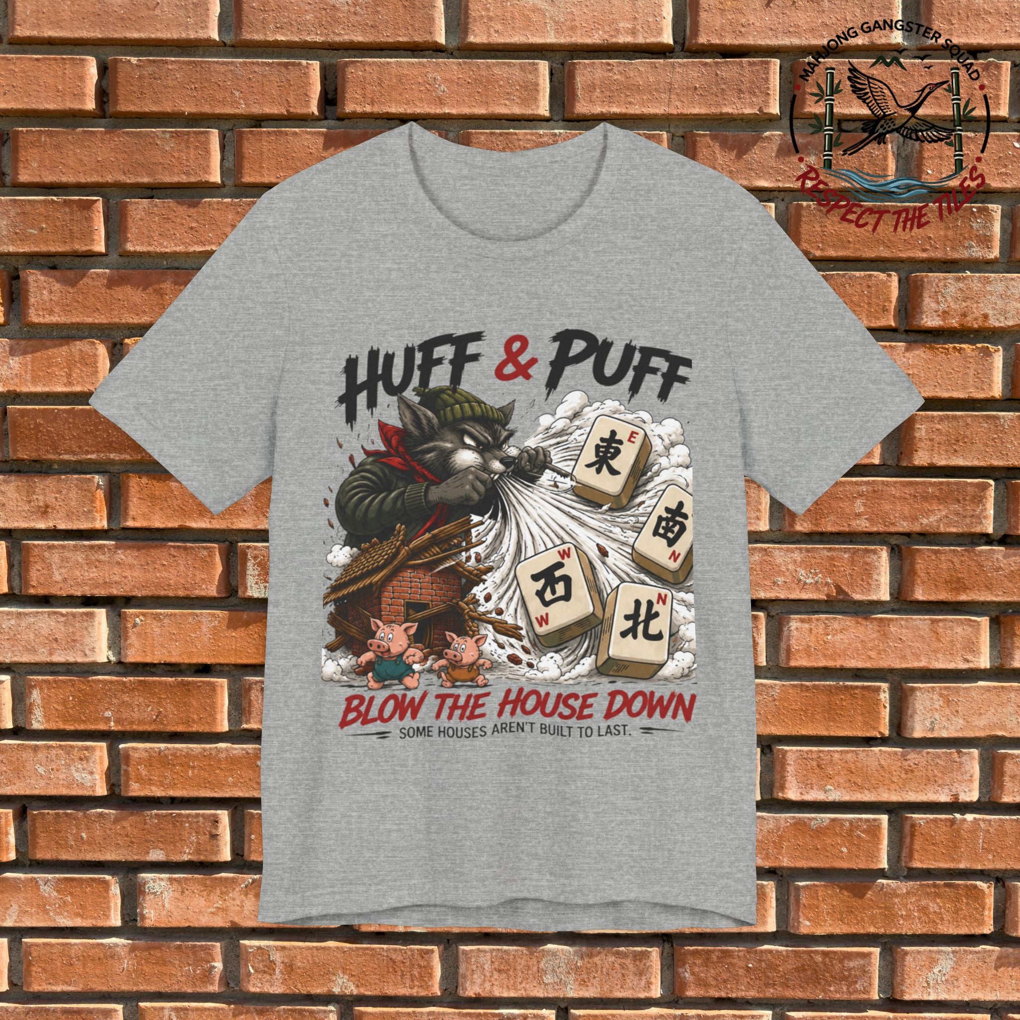 Mahjong Gangster Squad - "Blow the House Down" Graphic Tee