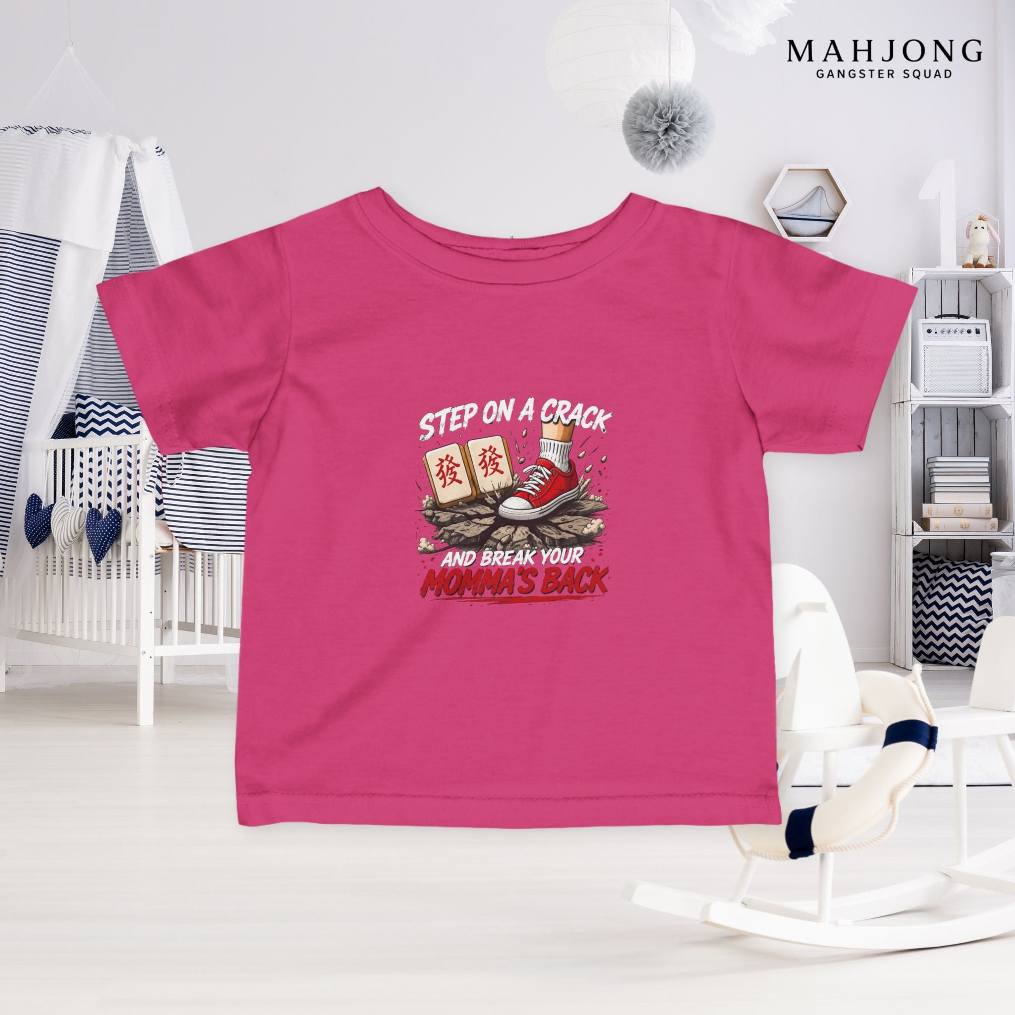 Mahjong Gangster Squad — ''Step on a Crack" Infant Tee