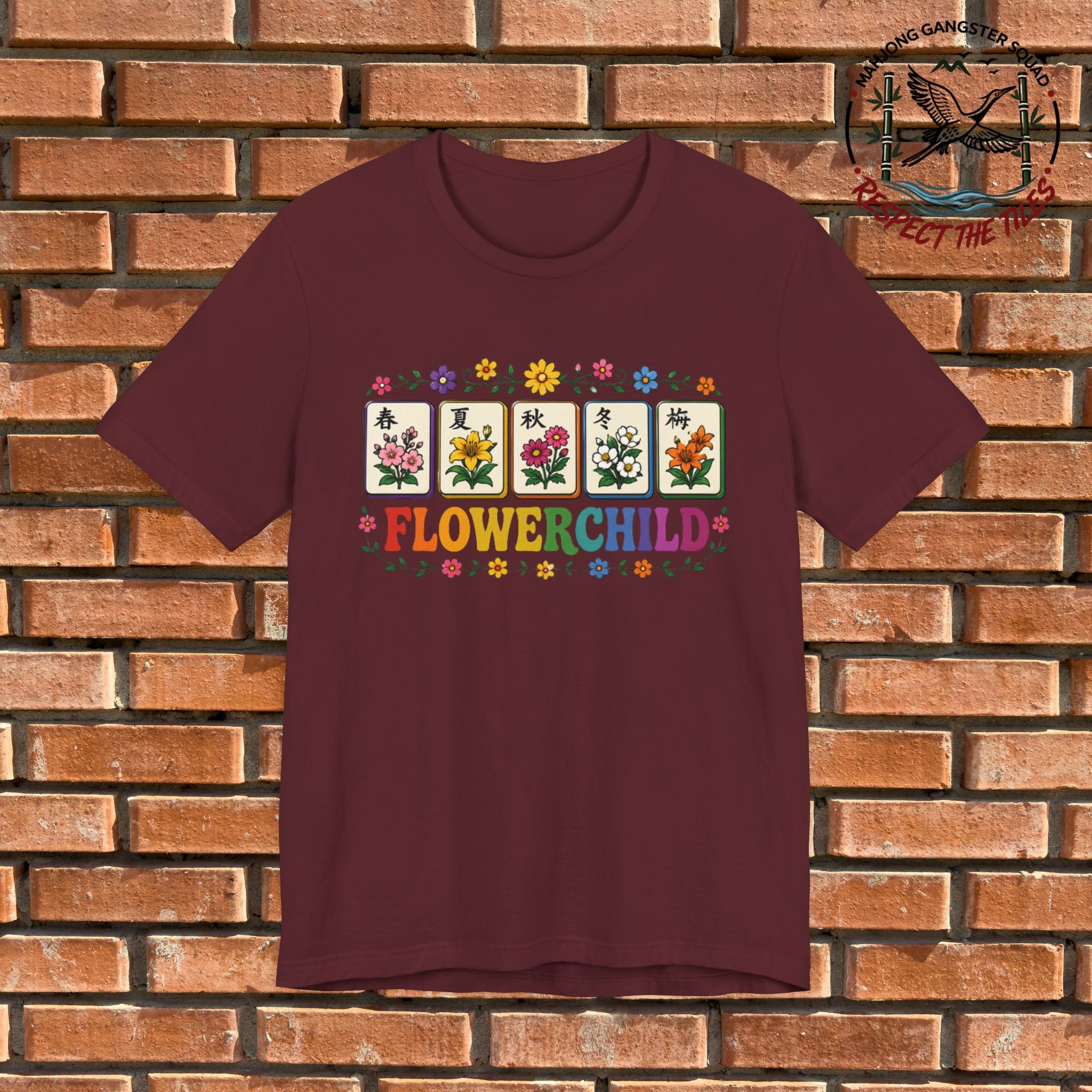 Mahjong Gangster Squad - "Flower Child" Graphic Tee