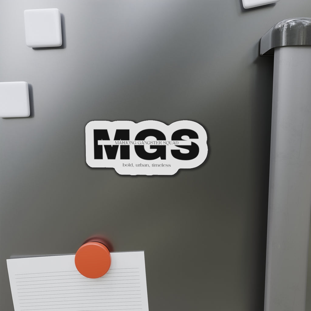 Mahjong Gangster Squad— "MGS"  Die-Cut Magnet