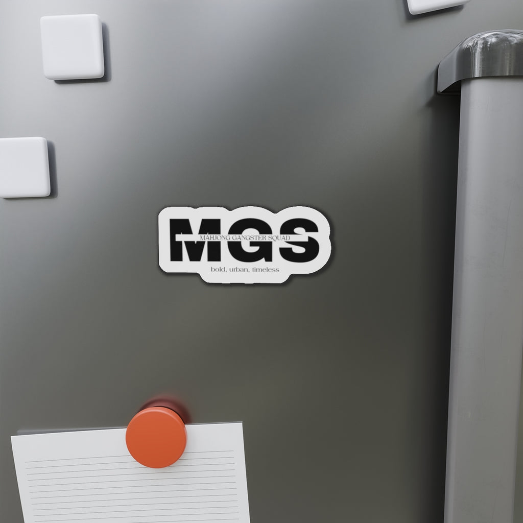 Mahjong Gangster Squad— "MGS"  Die-Cut Magnet