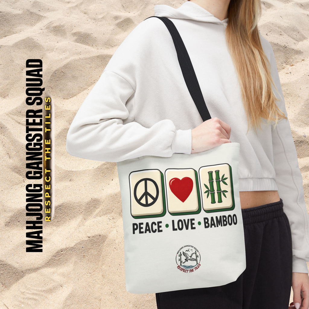 MahJong Gangster Squad - "Peace Love Bamboo" Tote Bag