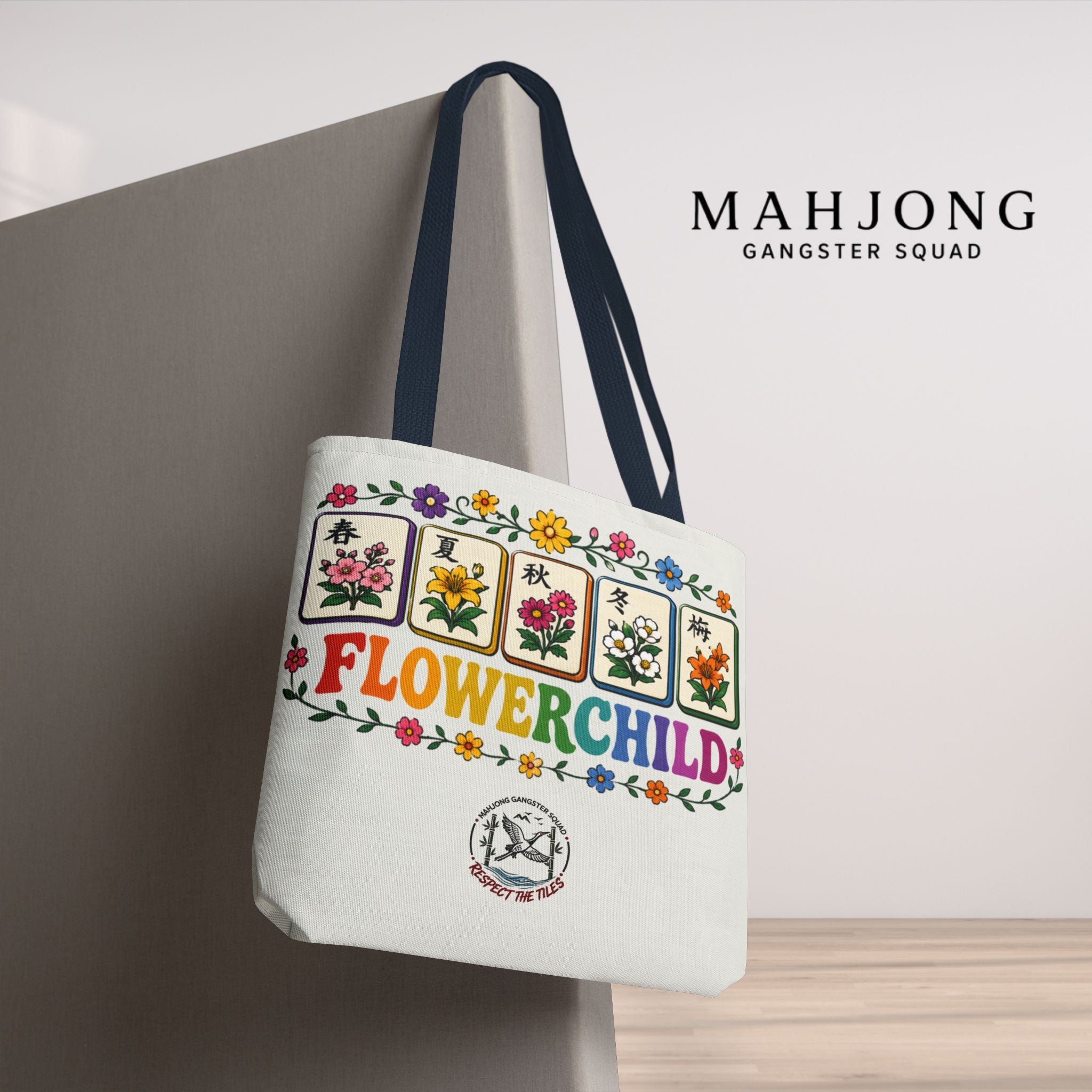 MahJong Gangster Squad - "Flower Child" Tote Bag
