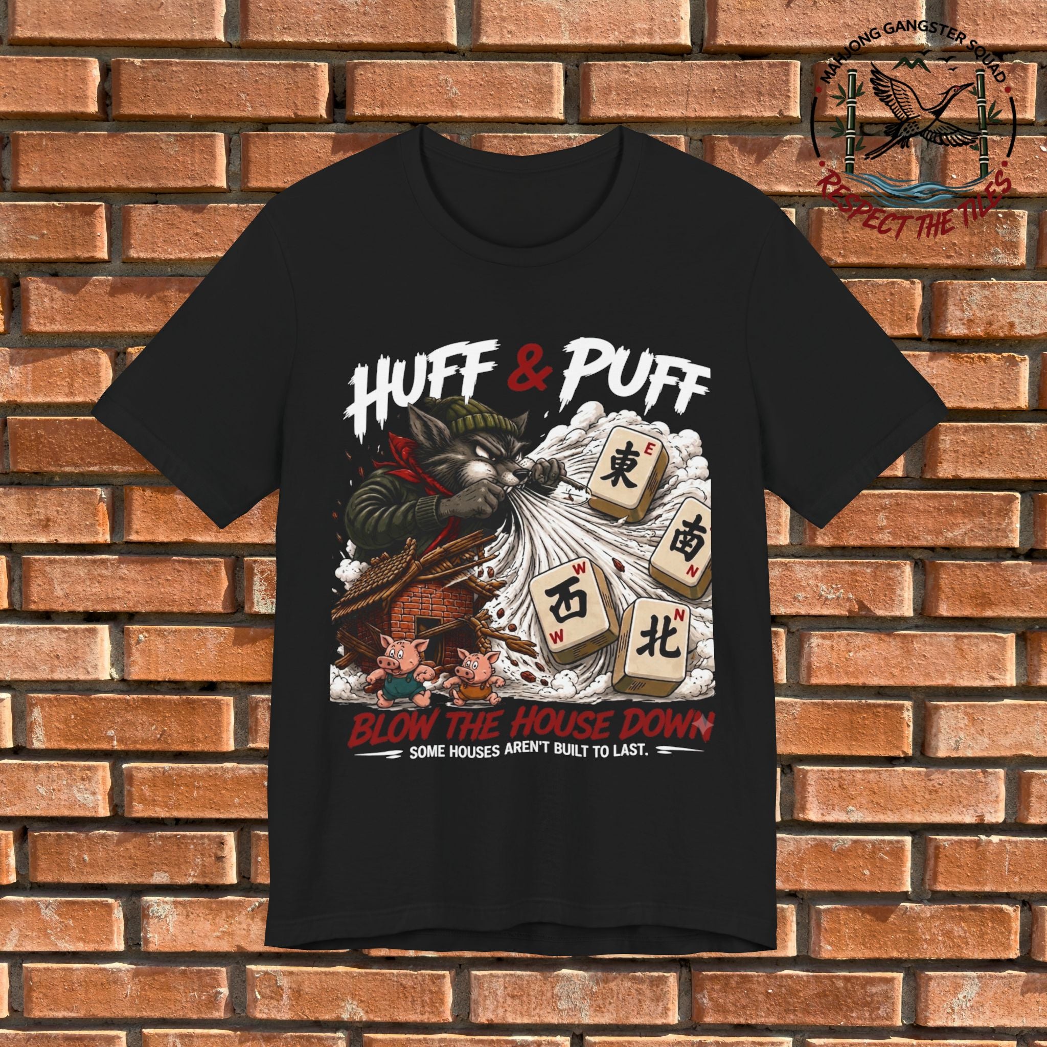 Mahjong Gangster Squad - "Blow the House Down" Graphic Tee