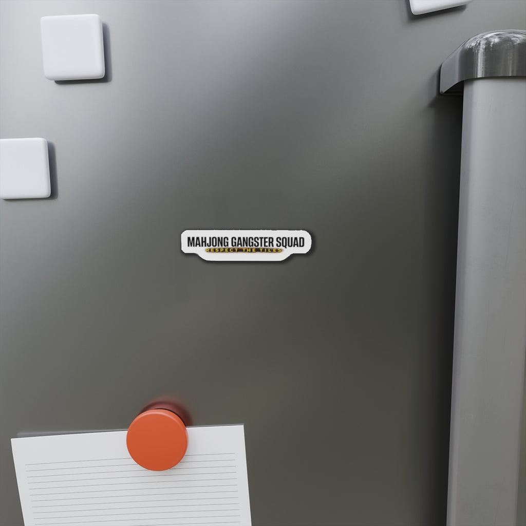 Mahjong Gangster Squad— "Respect the Tiles: Urban"  Die-Cut Magnet