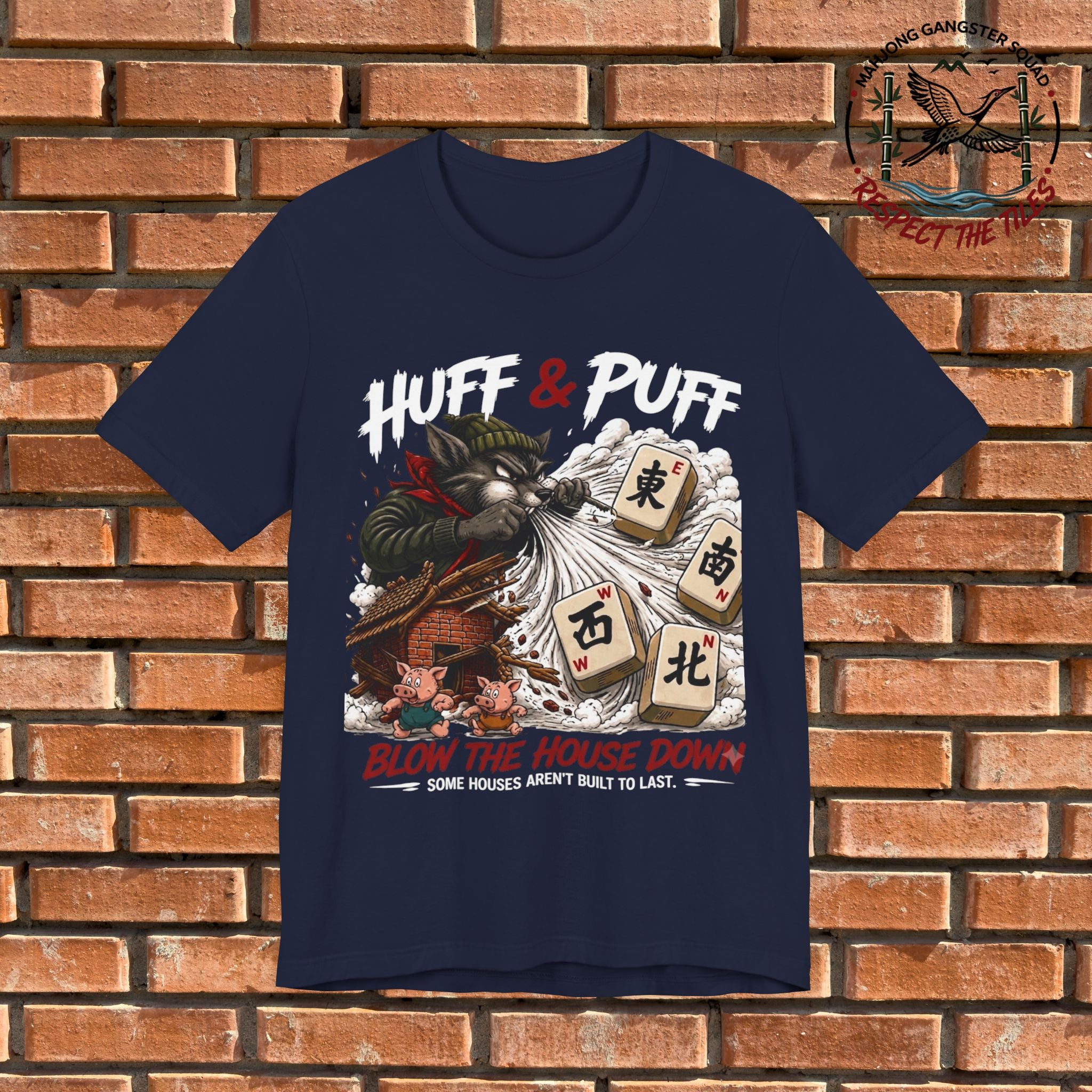 Mahjong Gangster Squad - "Blow the House Down" Graphic Tee