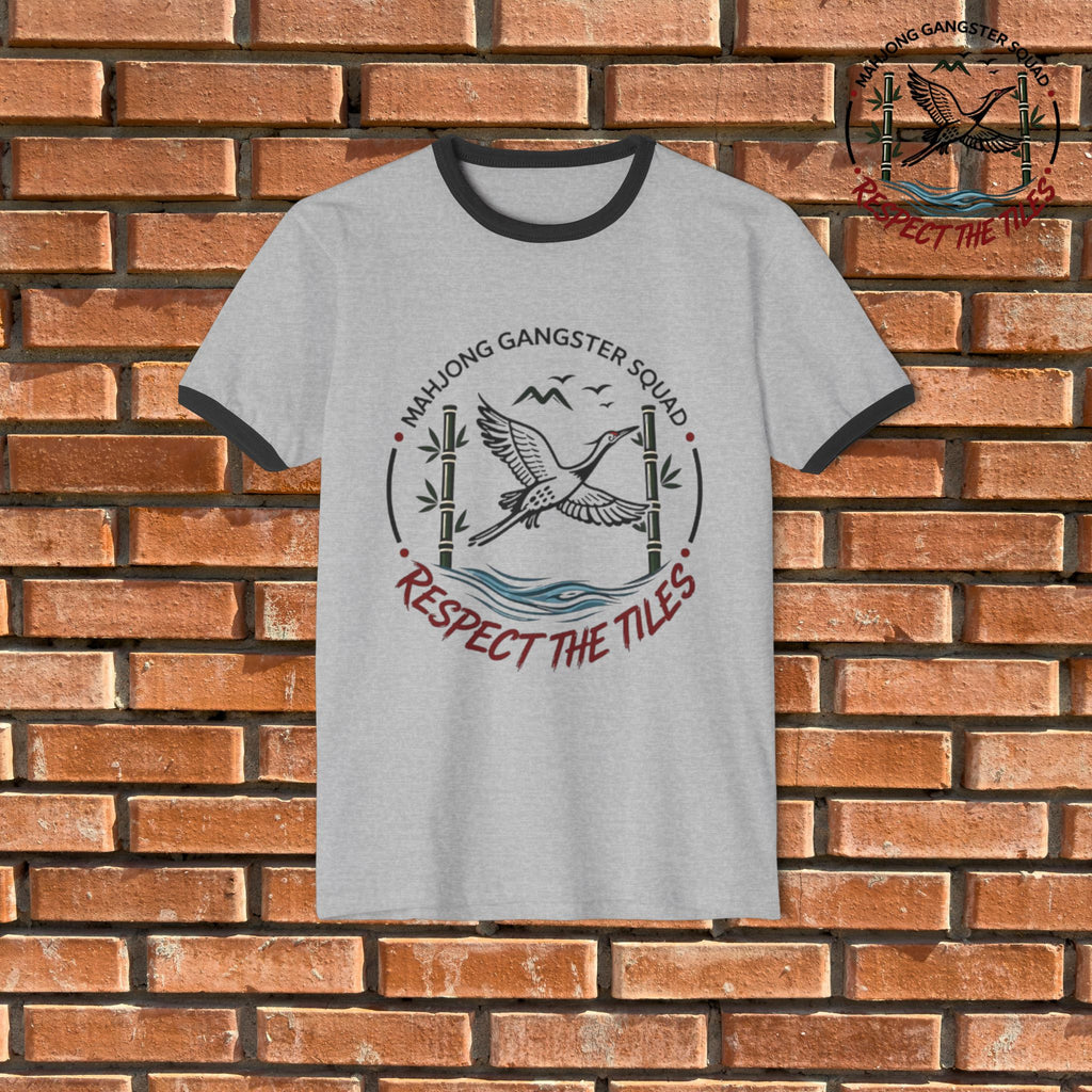 Mahjong Gangster Squad - "Respect the Tiles" Graphic Ring Tee