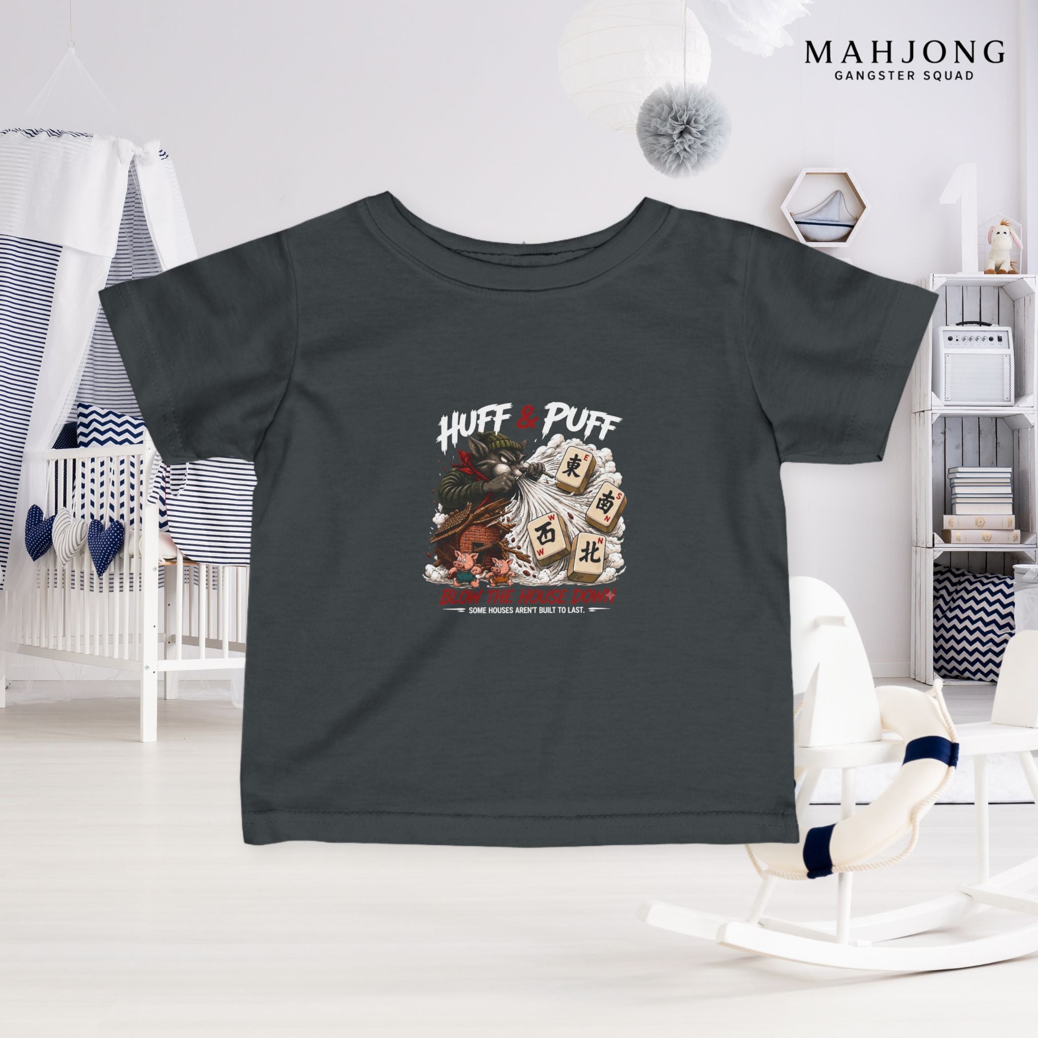 Mahjong Gangster Squad — ''Blow the House Down" Infant Tee