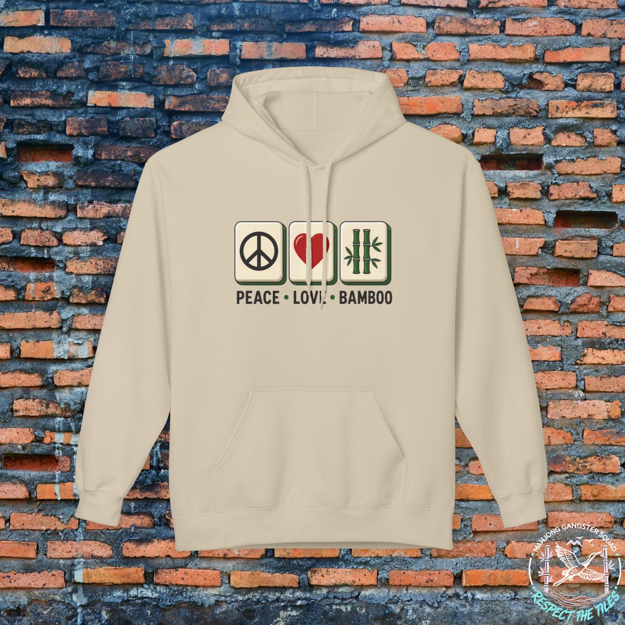 Mahjong Gangster Squad — "Peace Love Bamboo" Hoodie