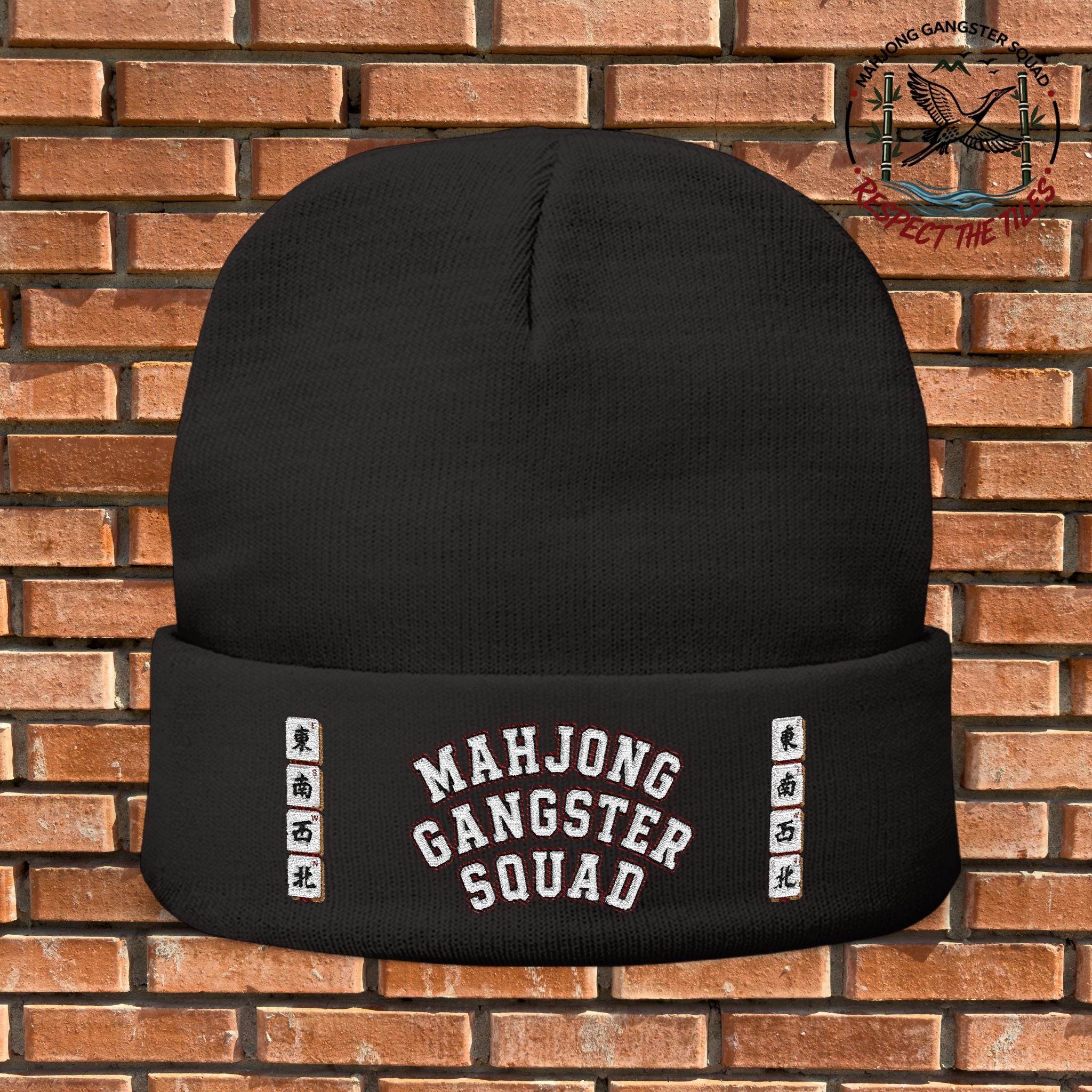 Mahjong Gangster Squad — "MGS w/Winds" Embroidered Beanie